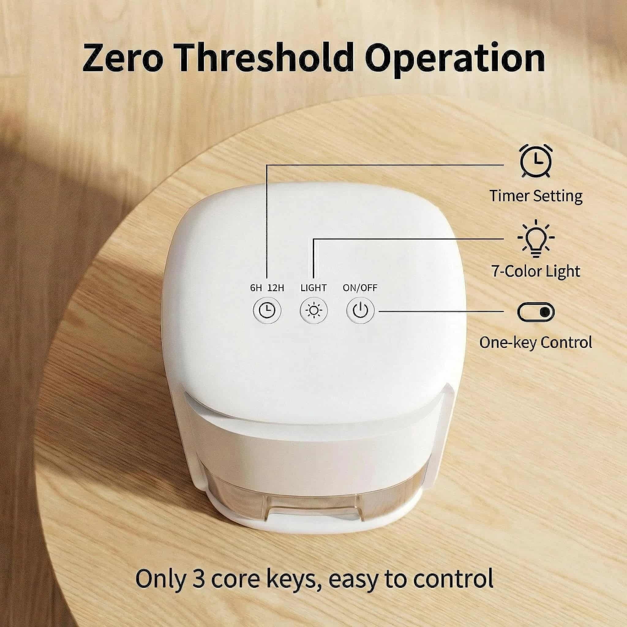 ZENGDAINM Small Dehumidifier for Bedroom and Bathroom, Quiet Portable Moisture Absorber with Auto Shut Off (White, 40 fl oz) sd8mp