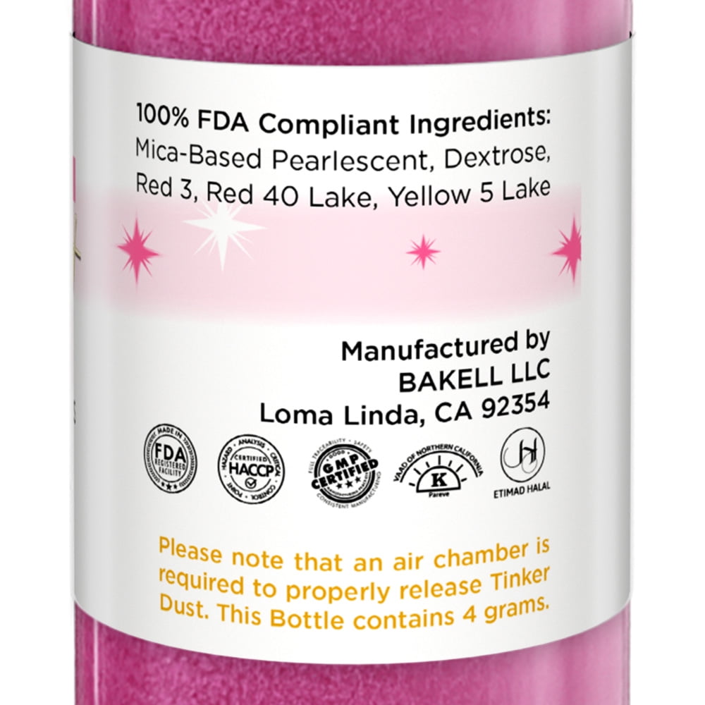 Bakell Tinker Dust Edible Glitter for Drinks and Desserts (Neon Pink, 0.1 oz) 28148 - Image 7