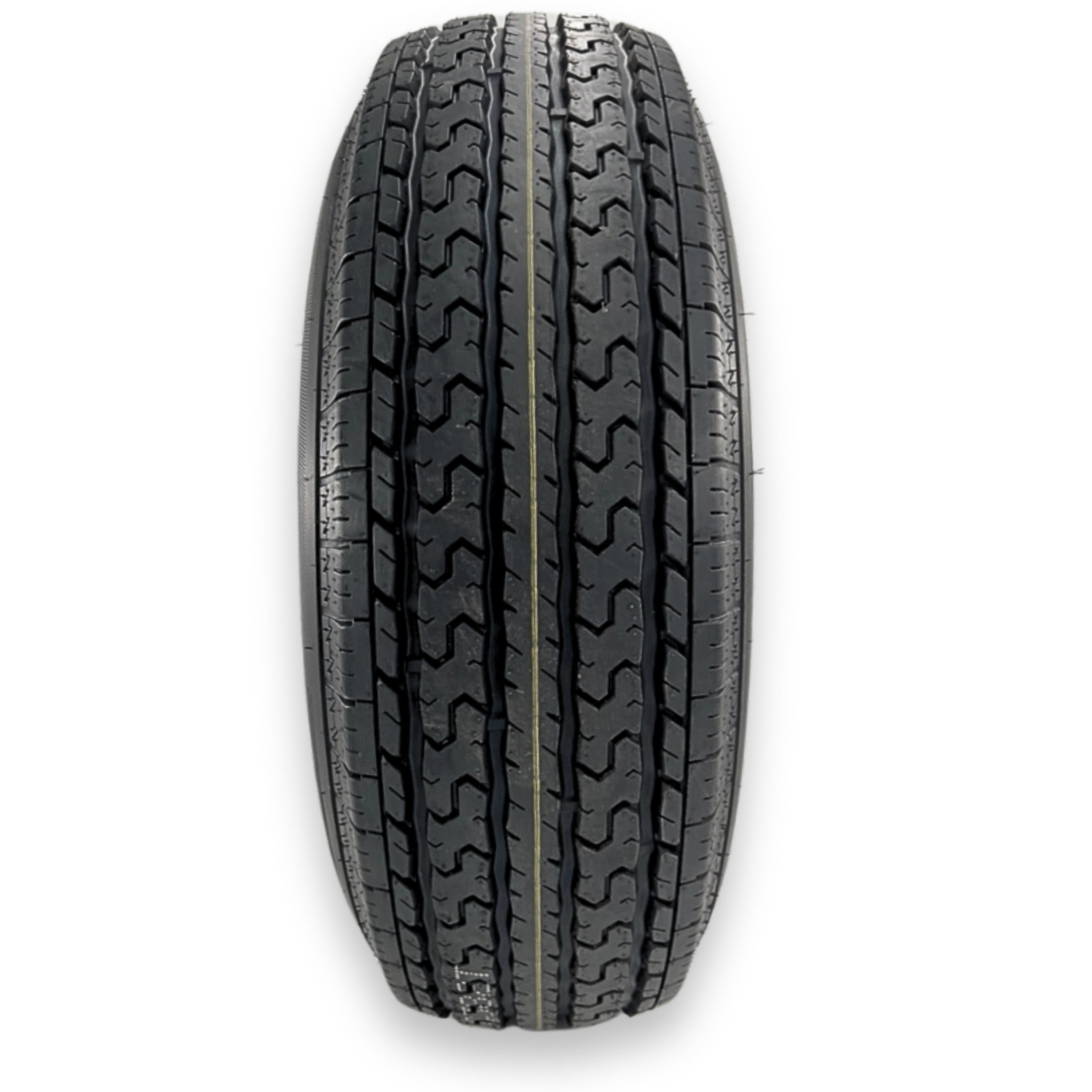 RubberMaster ST205/75R15 8 Ply Highway Rib Tire and Wheel Assembly (White, 6 on 5.5 in) 1cpm6