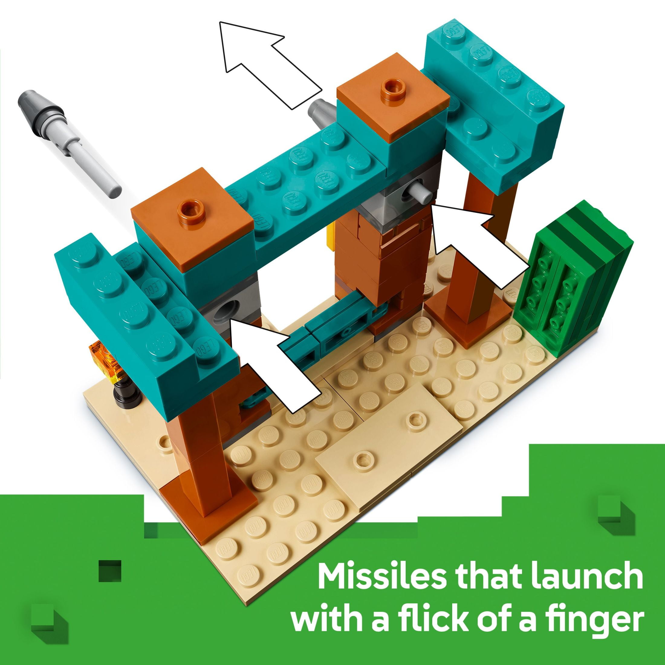 LEGO Minecraft The Illager Desert Patrol Building Set with 4 Action Figures (3 in. H x 4 in. W x 2 in. D) byk4z