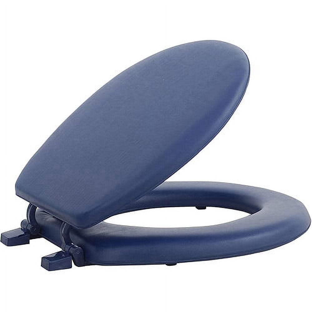 Achim Fantasia Soft Vinyl Toilet Seat (Navy, 17 in) 8suhz
