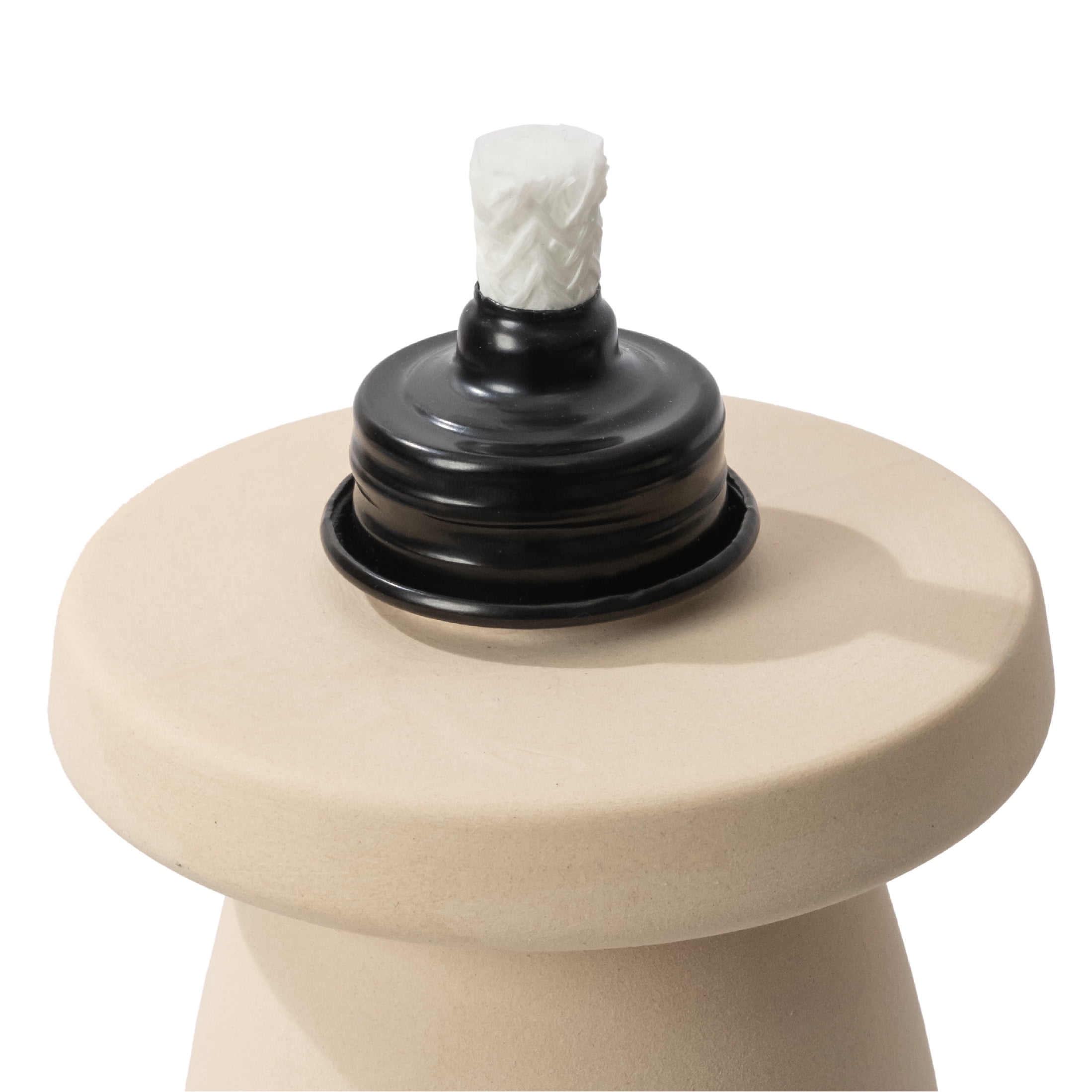 Mainstays Ceramic Mushroom Tabletop Torch for Outdoor Patio Decor (Red, 6 in) 0dqdt