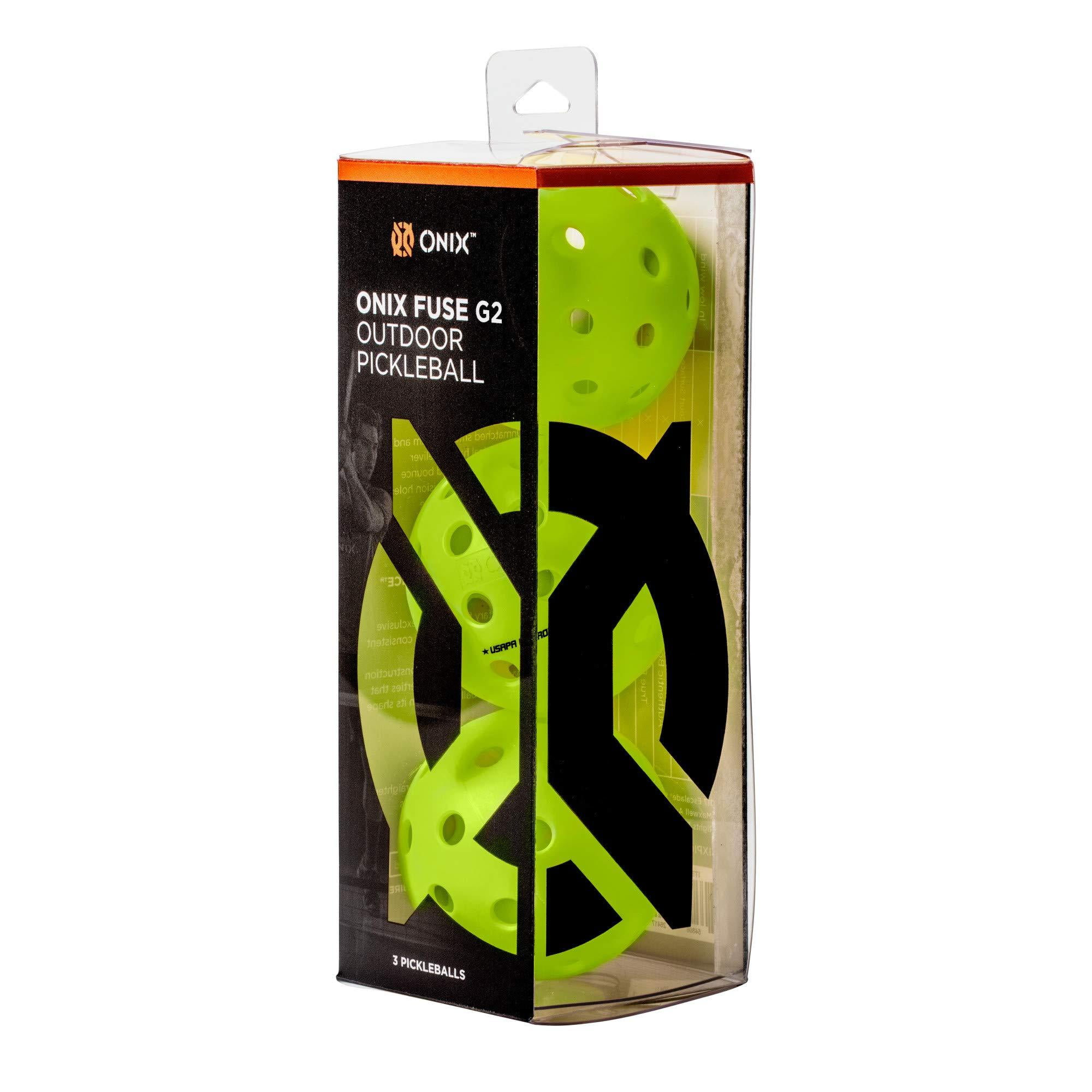 Onix Fuse G2 Pickleball Ball (Neon Green, 1 Pack) xte31