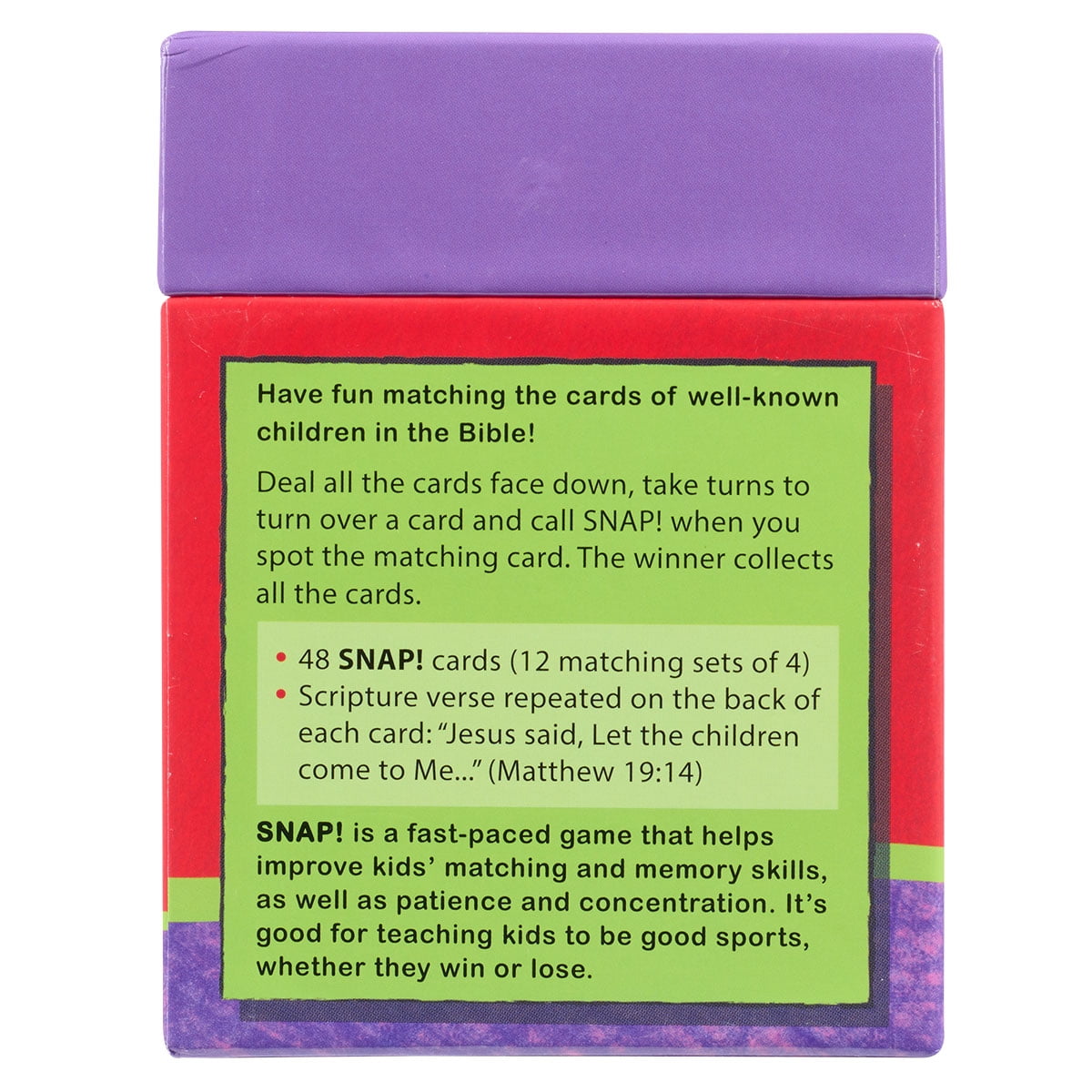 Christian Art Gifts Children of the Bible Snap Card Game (Educational Religious Activity) x7g9t