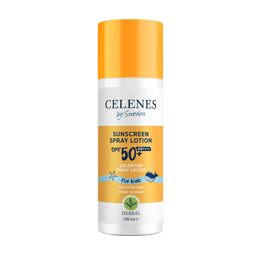 Celenes by Sweden Herbal Sunscreen Spray for Kids SPF 50 Broad Spectrum Protection (5.07 fl oz) oqnjh