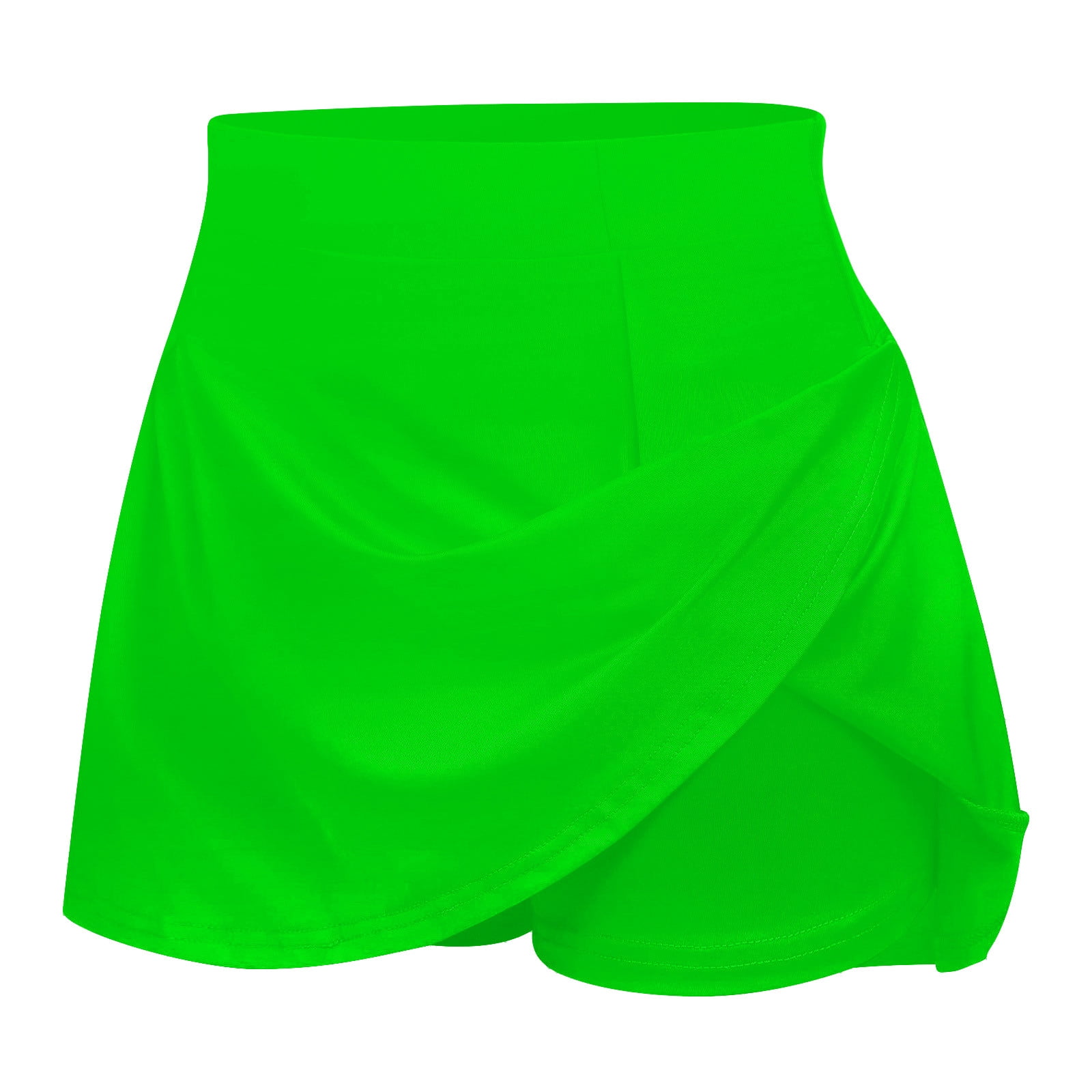 Hvyesh Women's High Waisted Golf Skort Athletic Tennis Skirt with Pockets and Built-in Shorts (Green, Medium) 9pnip