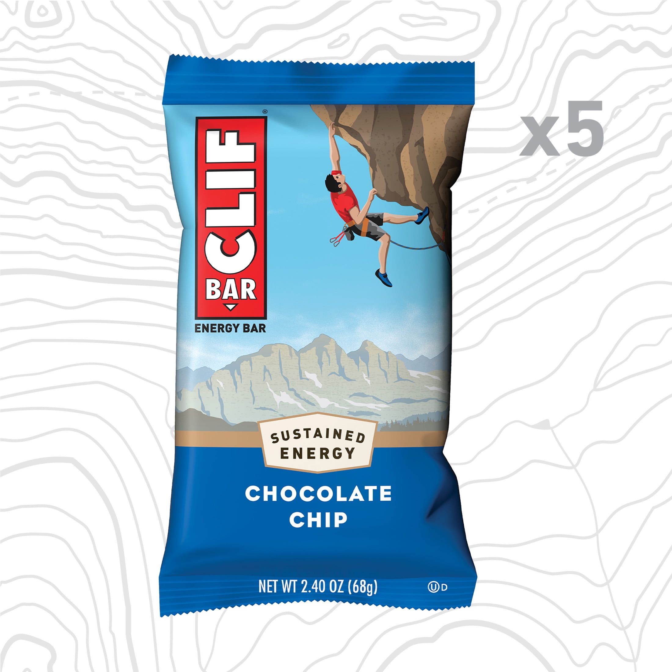 Clif Bar Energy Protein Bars, Chocolate Chip (5 Count, 9.5 oz) 65ebw