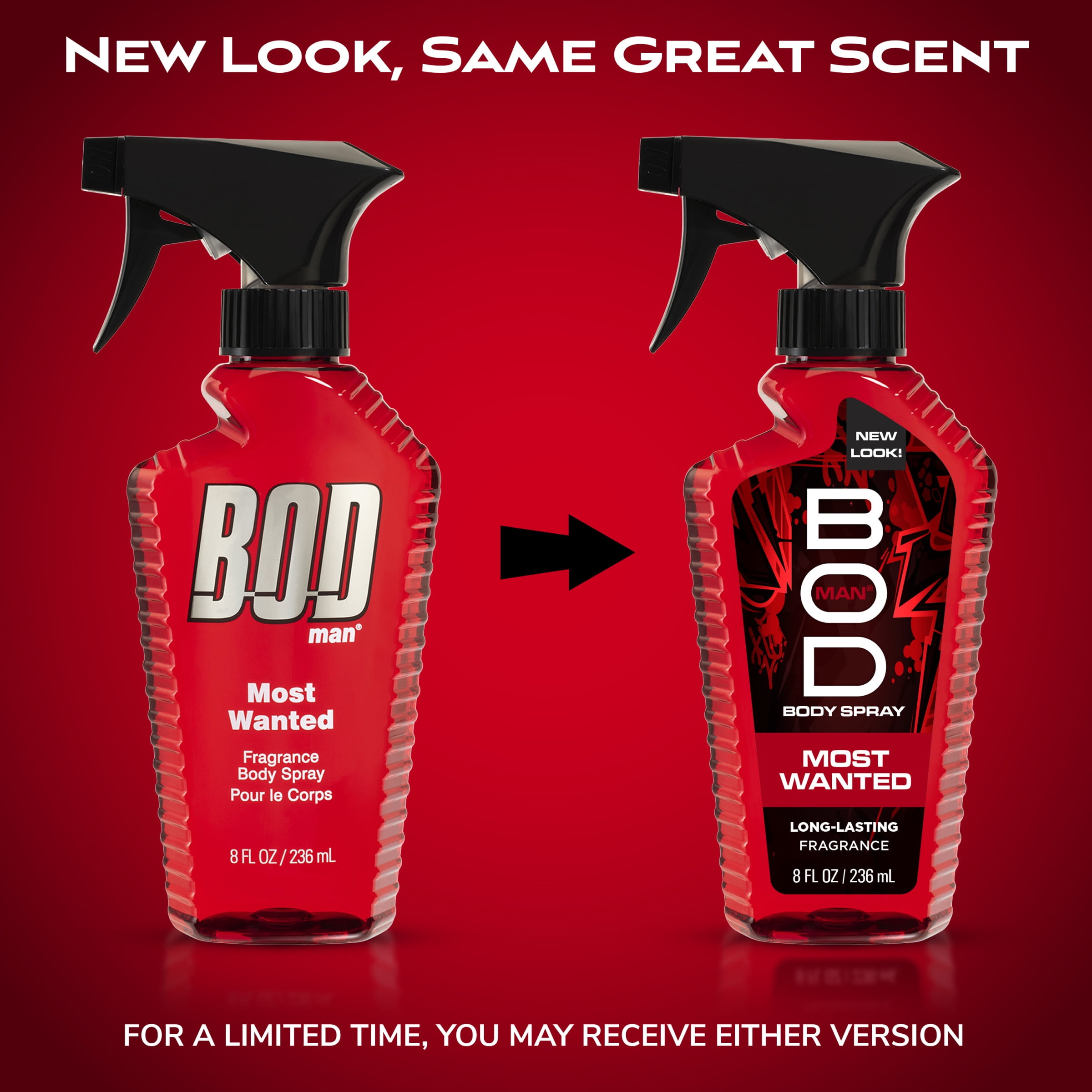 BOD Man Most Wanted Fragrance Body Spray for Men (8 fl oz) 4p7nf