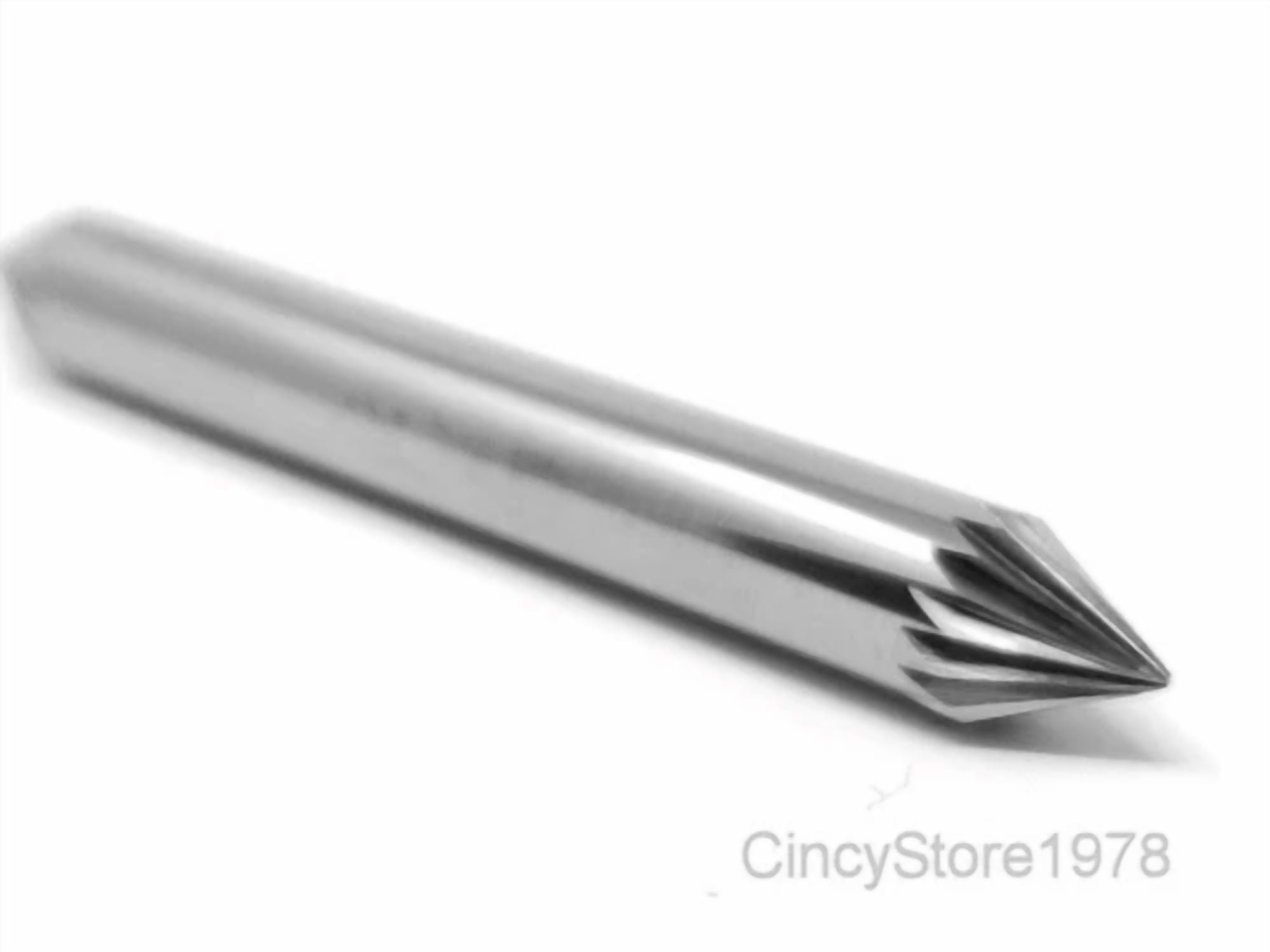 KLYNE Tungsten Carbide Burr Die Grinder Bit Cone Shape (1/4 in) yyrtu