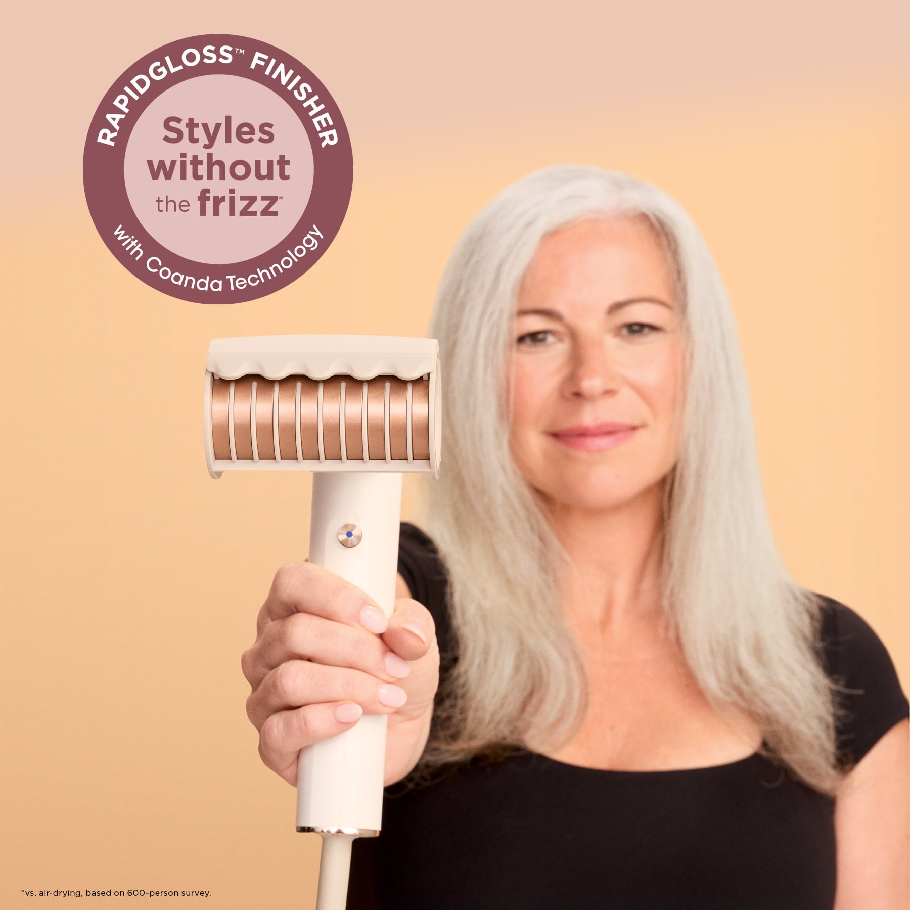 Shark SpeedStyle Hair Dryer & RapidGloss Finisher, Lightweight Ionic Styling Tool (White, 1.69 lb) 5s0ou