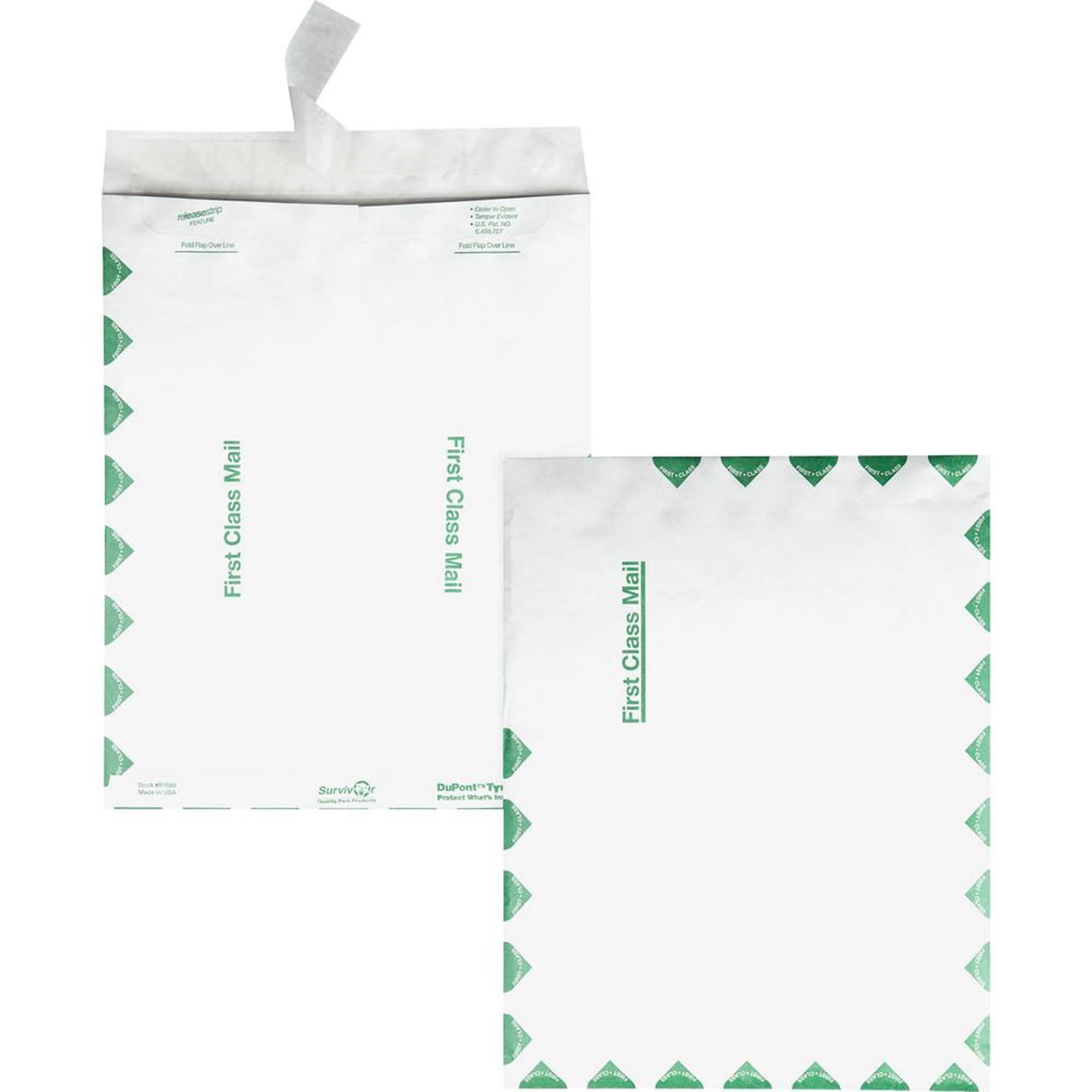Survivor Tyvek Shipping Envelopes, Tear-Resistant Mailing Mailers, Peel and Seal Closure (White, 10 in x 13 in, 100 Count) pxgfc