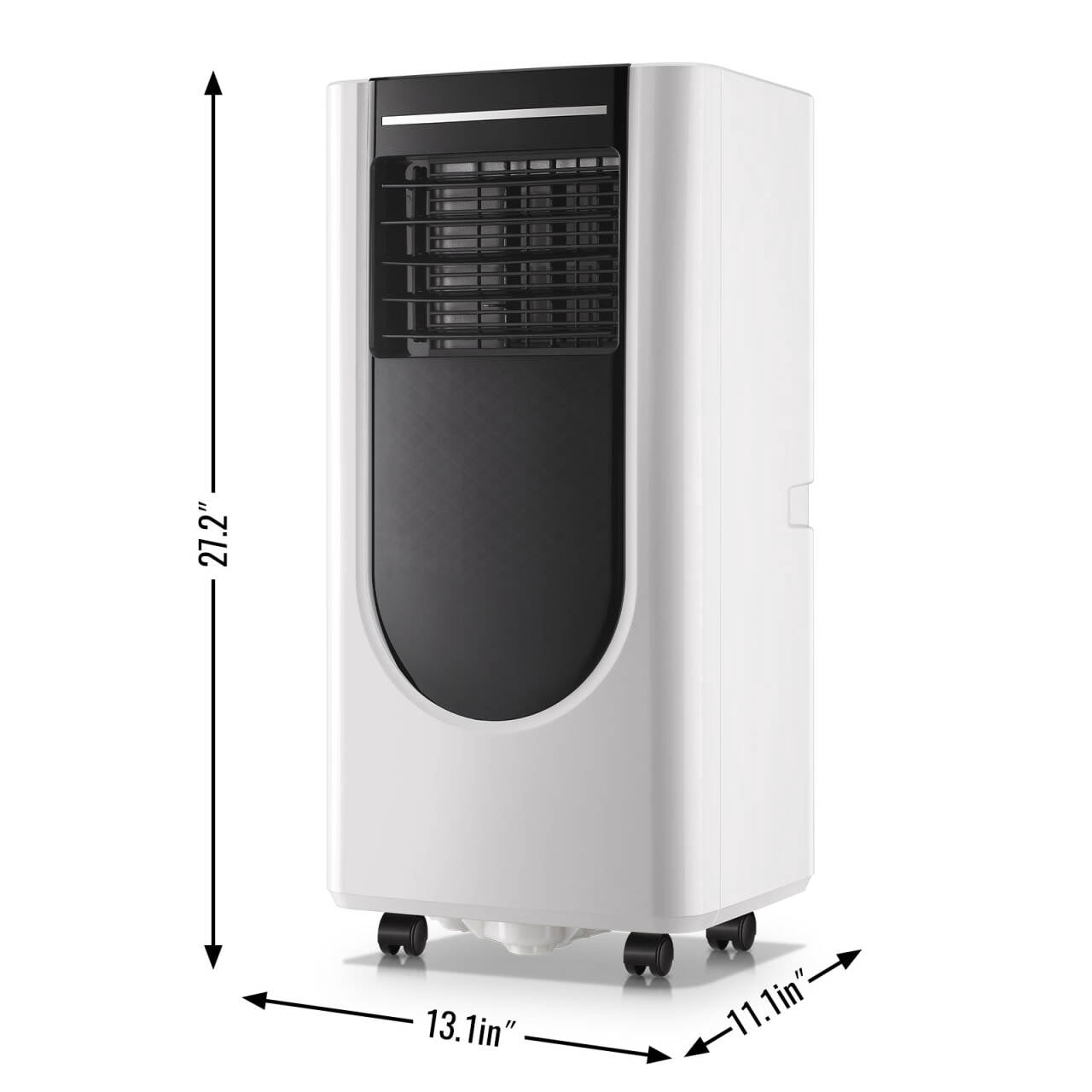 Tacool 8000 BTU Portable Air Conditioner 3-in-1 Cooling Dehumidifier Fan (White, 250 Sq. Ft.) msdat