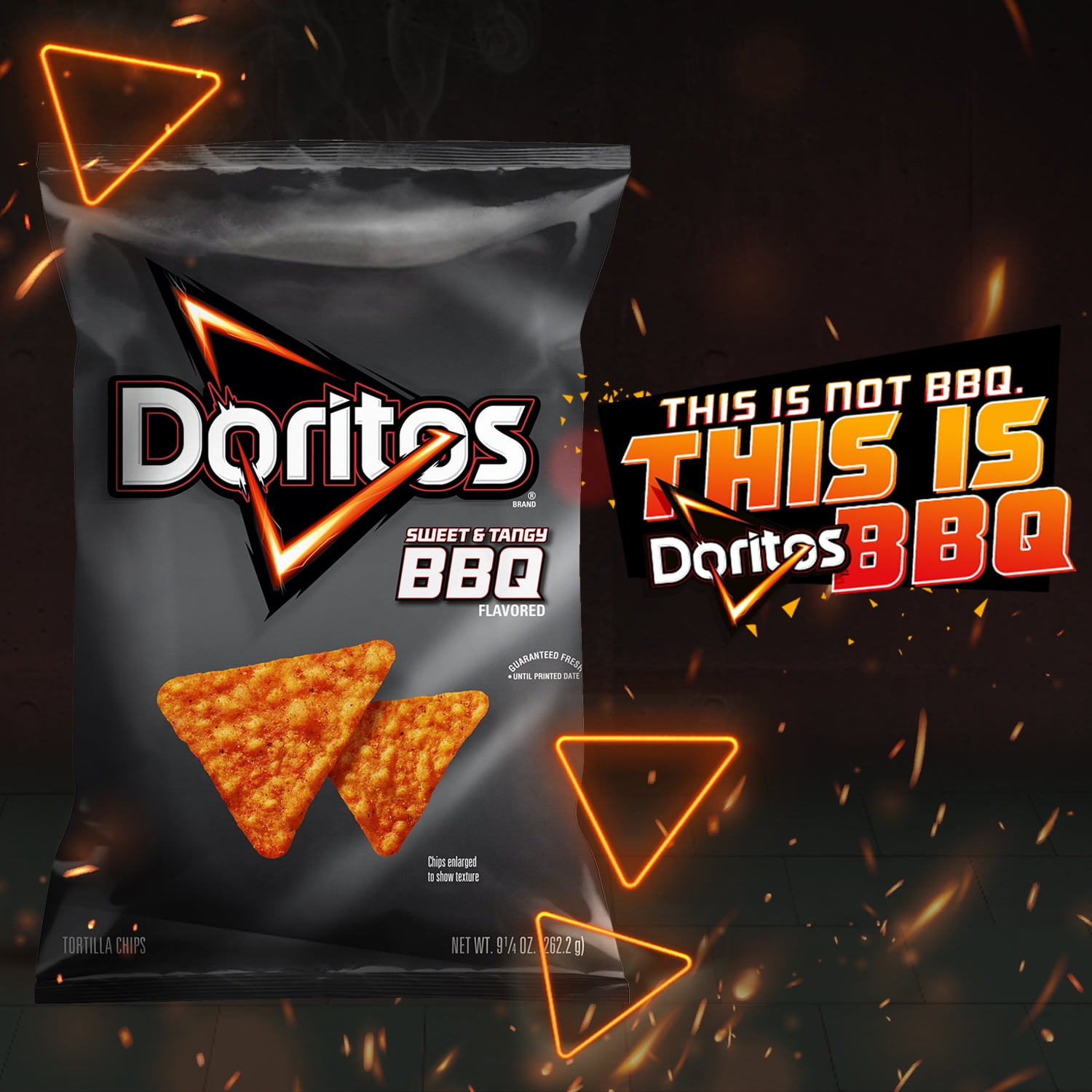 Doritos Sweet & Tangy BBQ Flavored Tortilla Chips (9.25 oz) 0usfd
