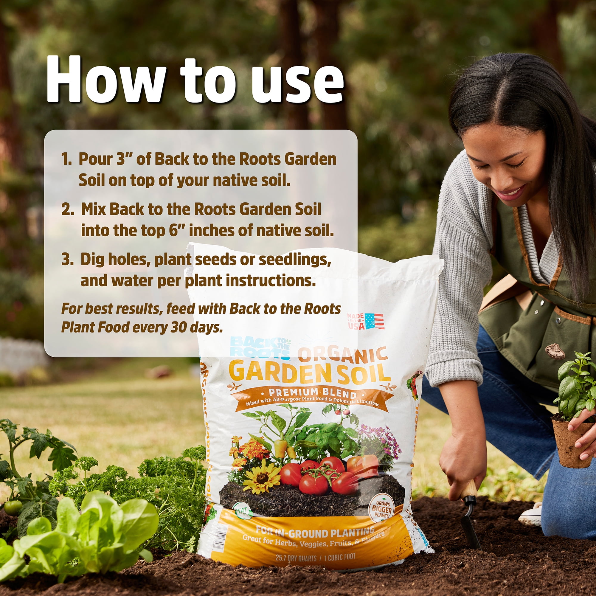 Back to the Roots Organic Garden Soil Pallet (All-Purpose Planting Mix, 60 Bags, 60 cu. ft.) 562th