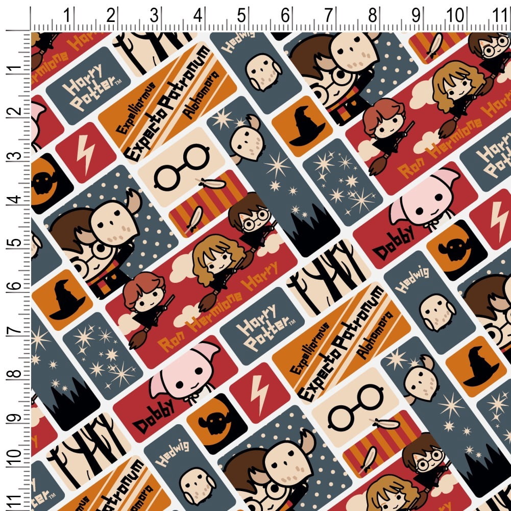Graphics and More Harry Potter Chibi Pattern Premium Gift Wrapping Paper (30 in x 72 in) tbmd4