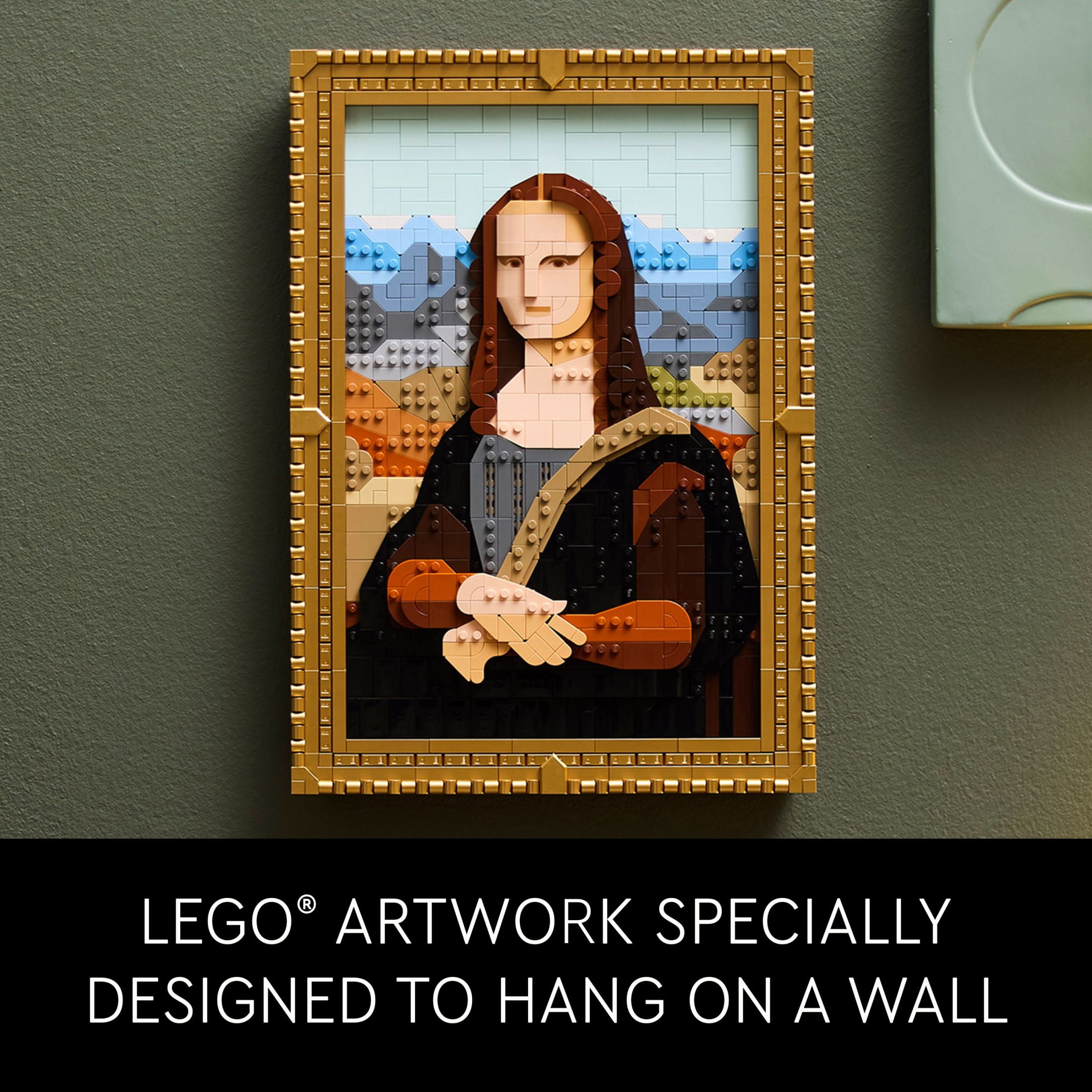LEGO Art Mona Lisa Building Set, Leonardo da Vinci Wall Display for Adults (1,503 Pieces, 17 in x 11.5 in) 8s7f7