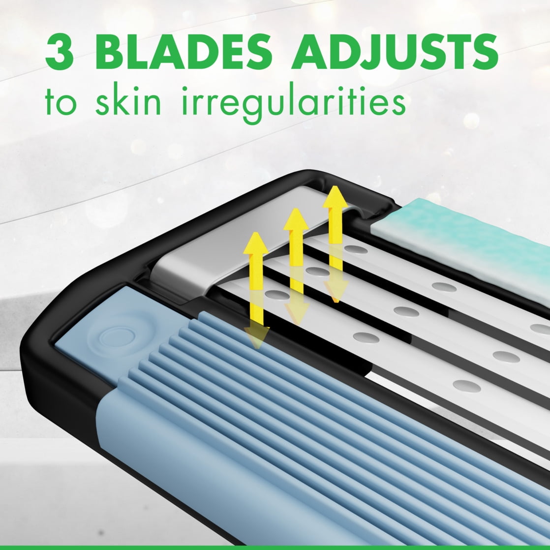 Gillette Mach 3 Sensitive Men 3-Blade Disposable Razor (3 Count) 54djw
