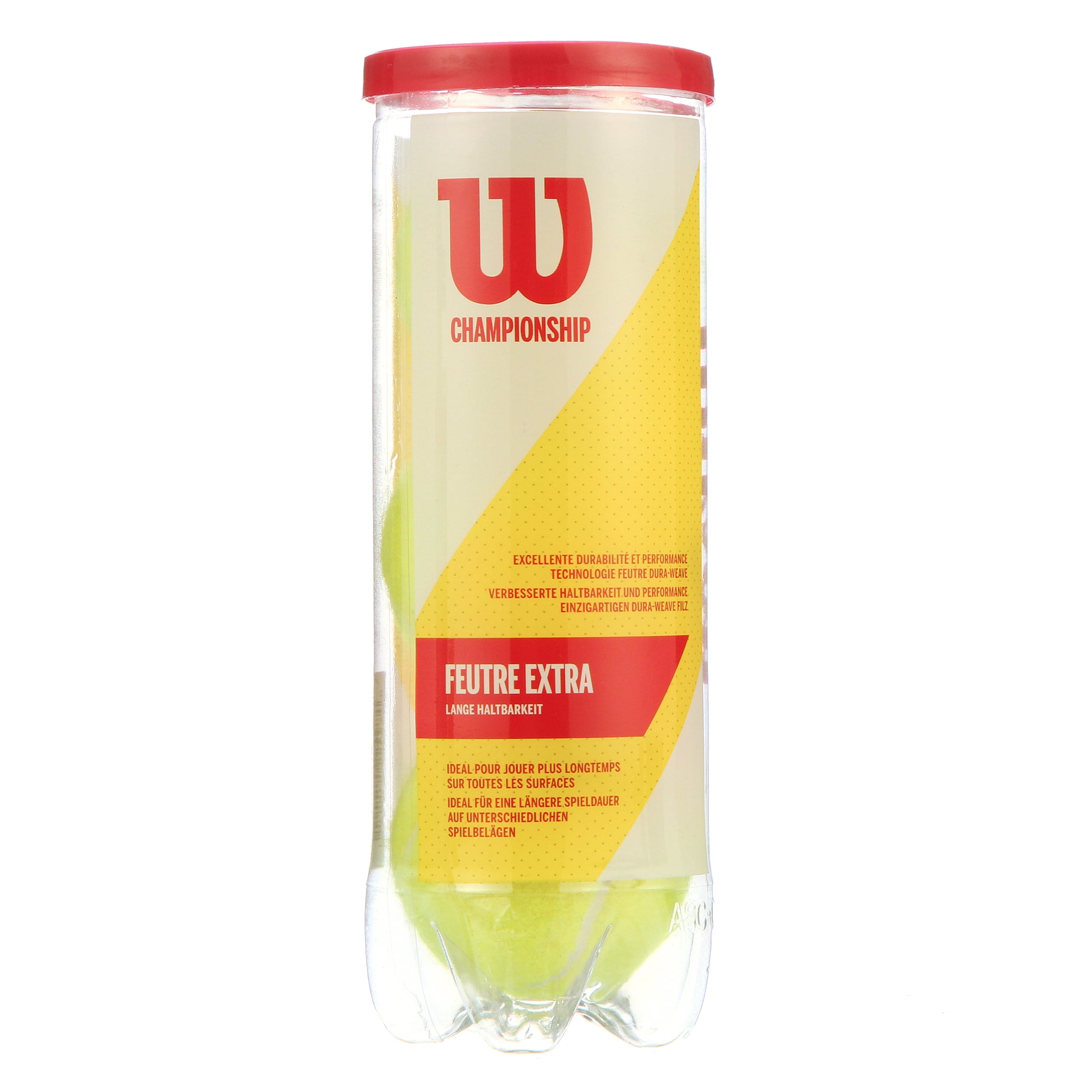 Wilson Championship Extra Duty Tennis Balls (Yellow, 3-Pack) l7hr1