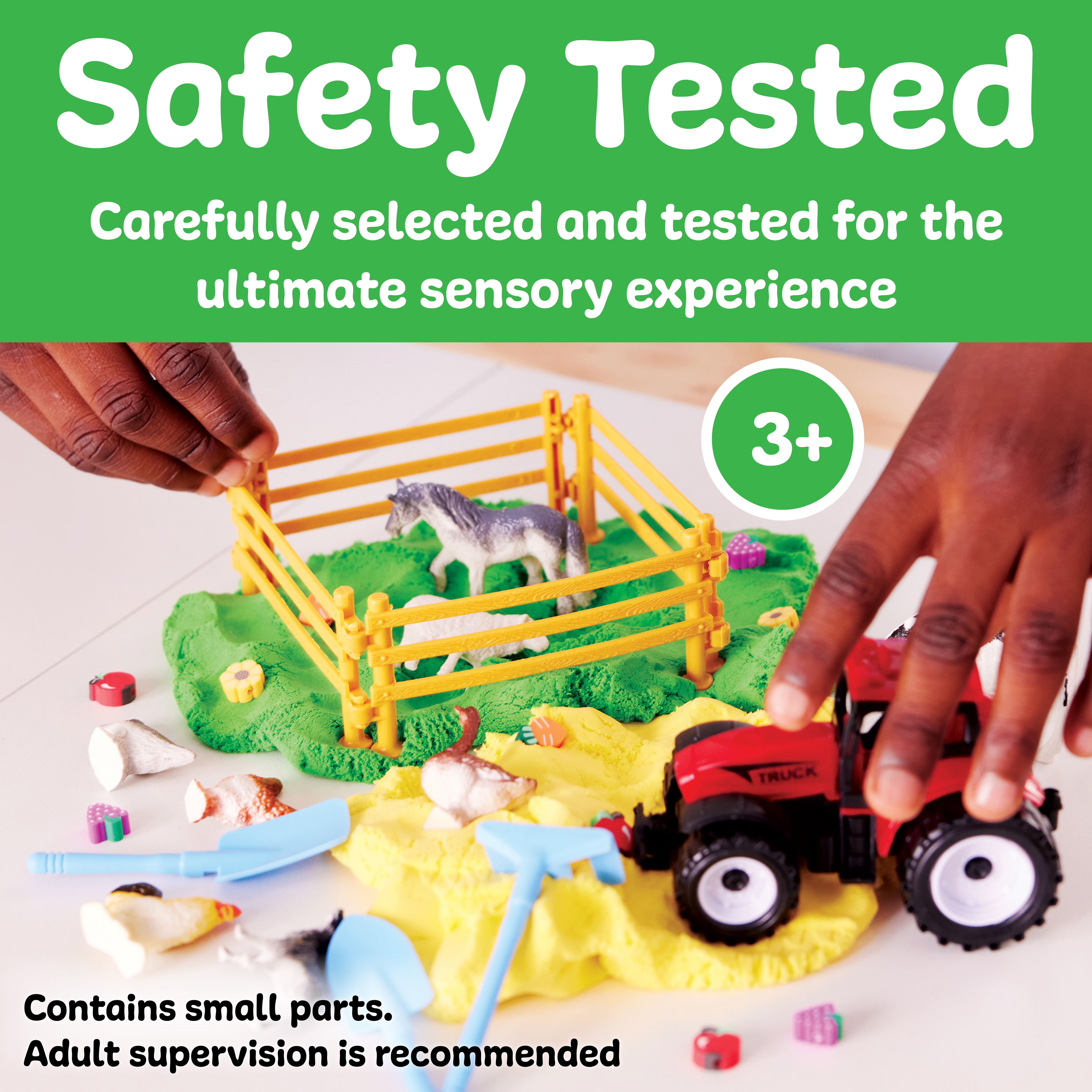 Creativity for Kids Sensory Activity Kit Farm Animal Playset with Cloud Clay and Figurines (1 Set) l3l7a