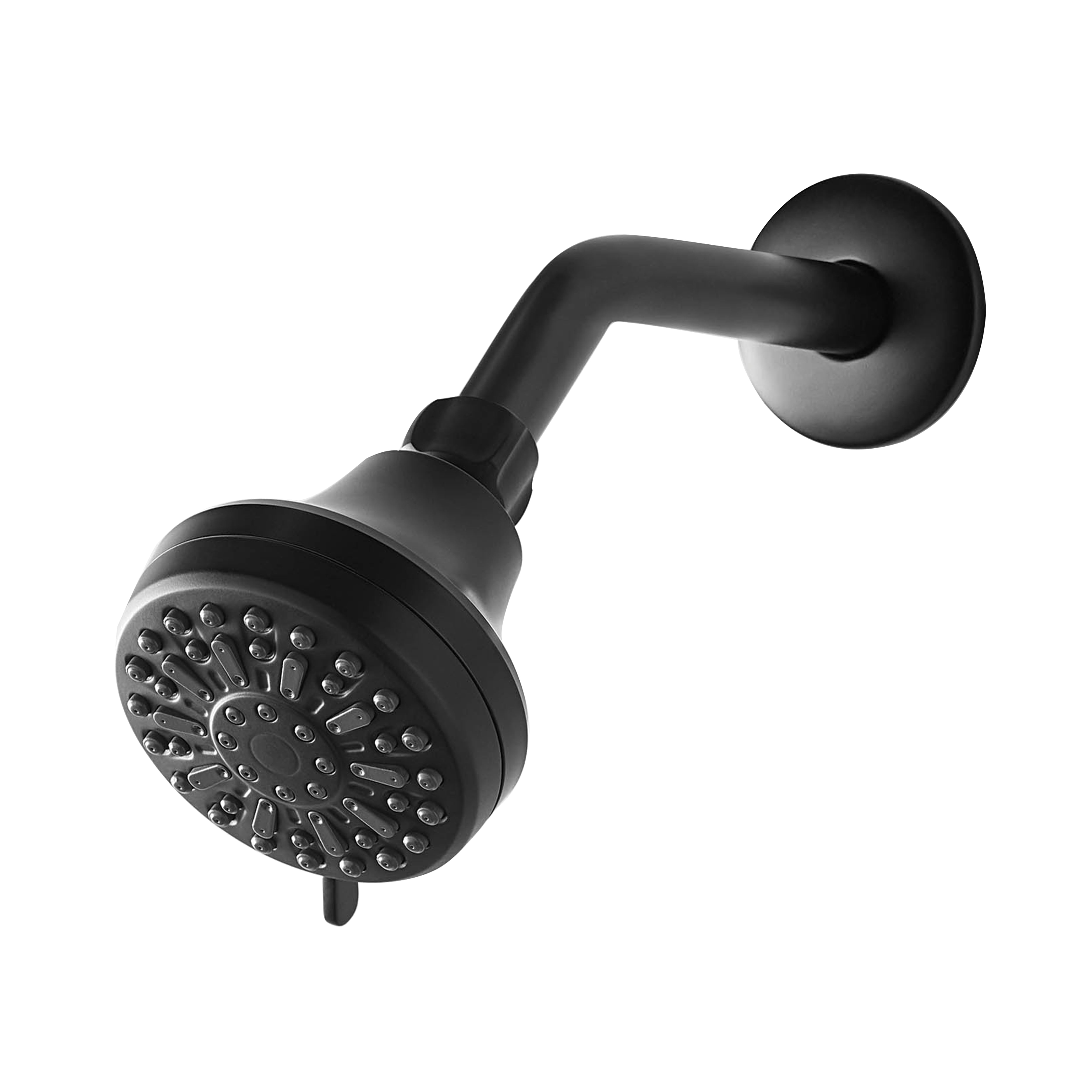 Mainstays 6-Setting Shower Head, High-Pressure Adjustable Spray (Matte Black, 3.5 in Face) 58u1n - Image 8