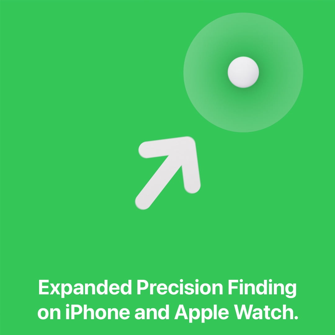 Apple AirTag (2nd Generation) Item Tracker with Precision Finding and Enhanced Speaker (Silver, 1 Pack) y1cf4