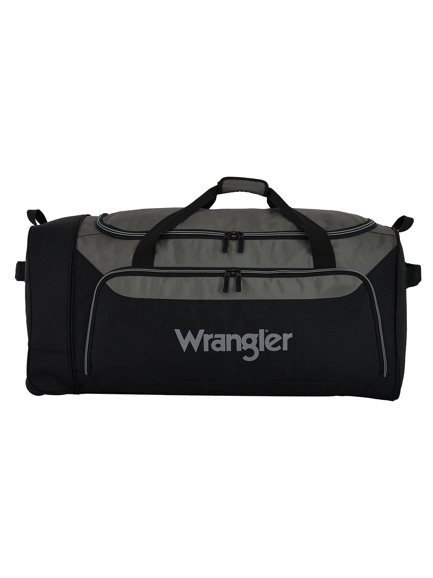Wrangler Jumbo Collapsible 3-Wheel Rolling Locker Duffel (Black, 36 in) v1d3u - Image 2