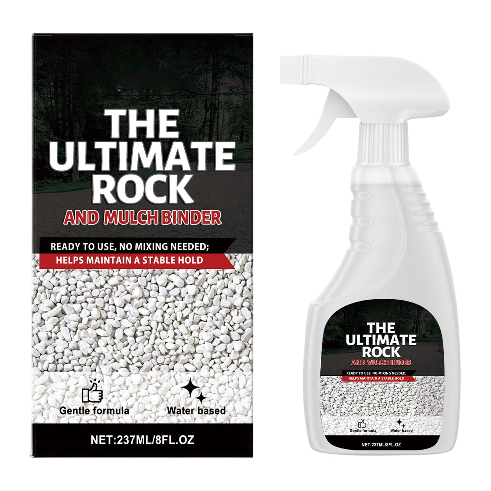 Garden Rock & Mulch Color Restorer Spray (Clear, 8.01 fl oz) 5o35s