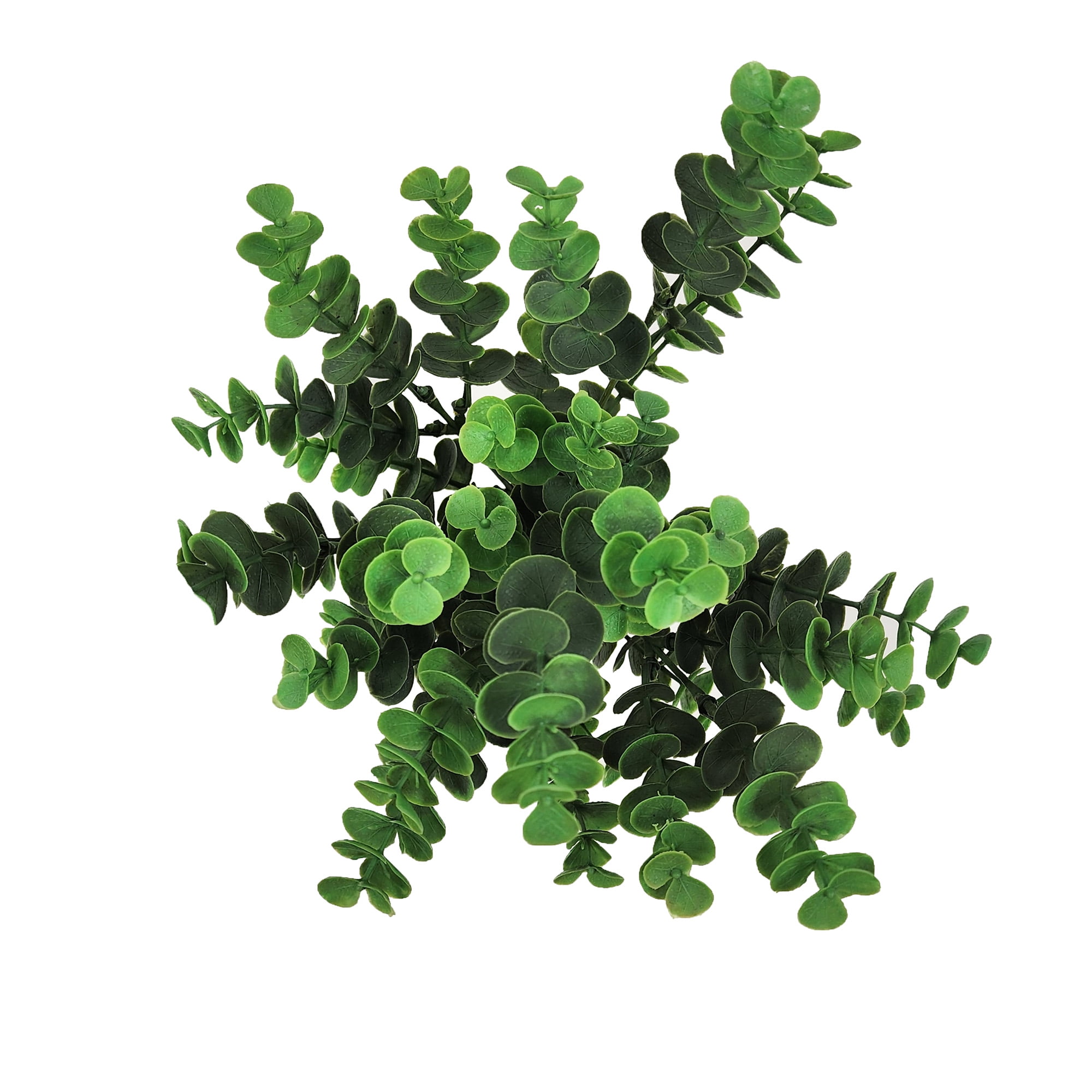 Mainstays Artificial Eucalyptus Flower Bush for Home Decor (Green, 13.5 in) re4y3