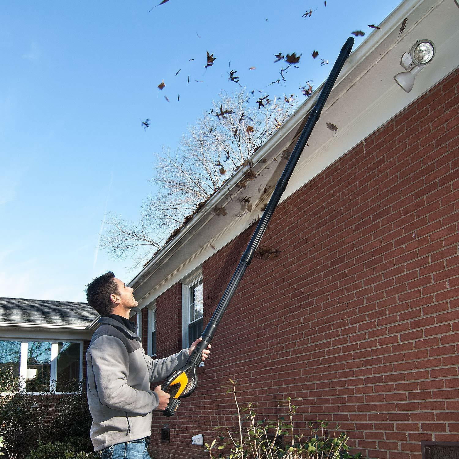 Worx WA4094 GutterPro Universal Gutter Cleaning Kit (Black, 11 ft Reach) b8fgu