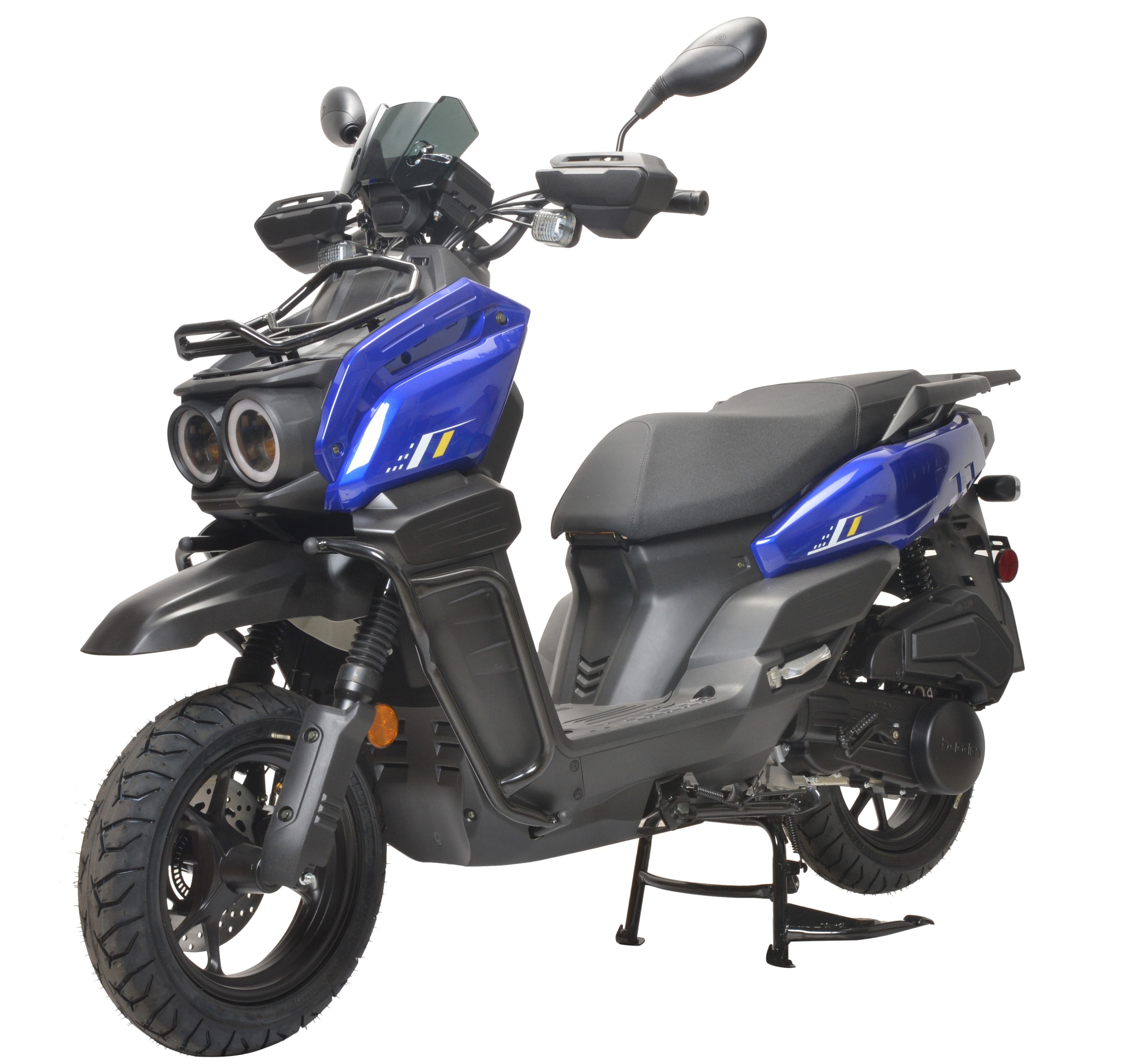 HHH Tank 150 Moped Gas Scooter 150cc Automatic Motorcycle for Adults (White, 12 in Wheels) 9fdzi