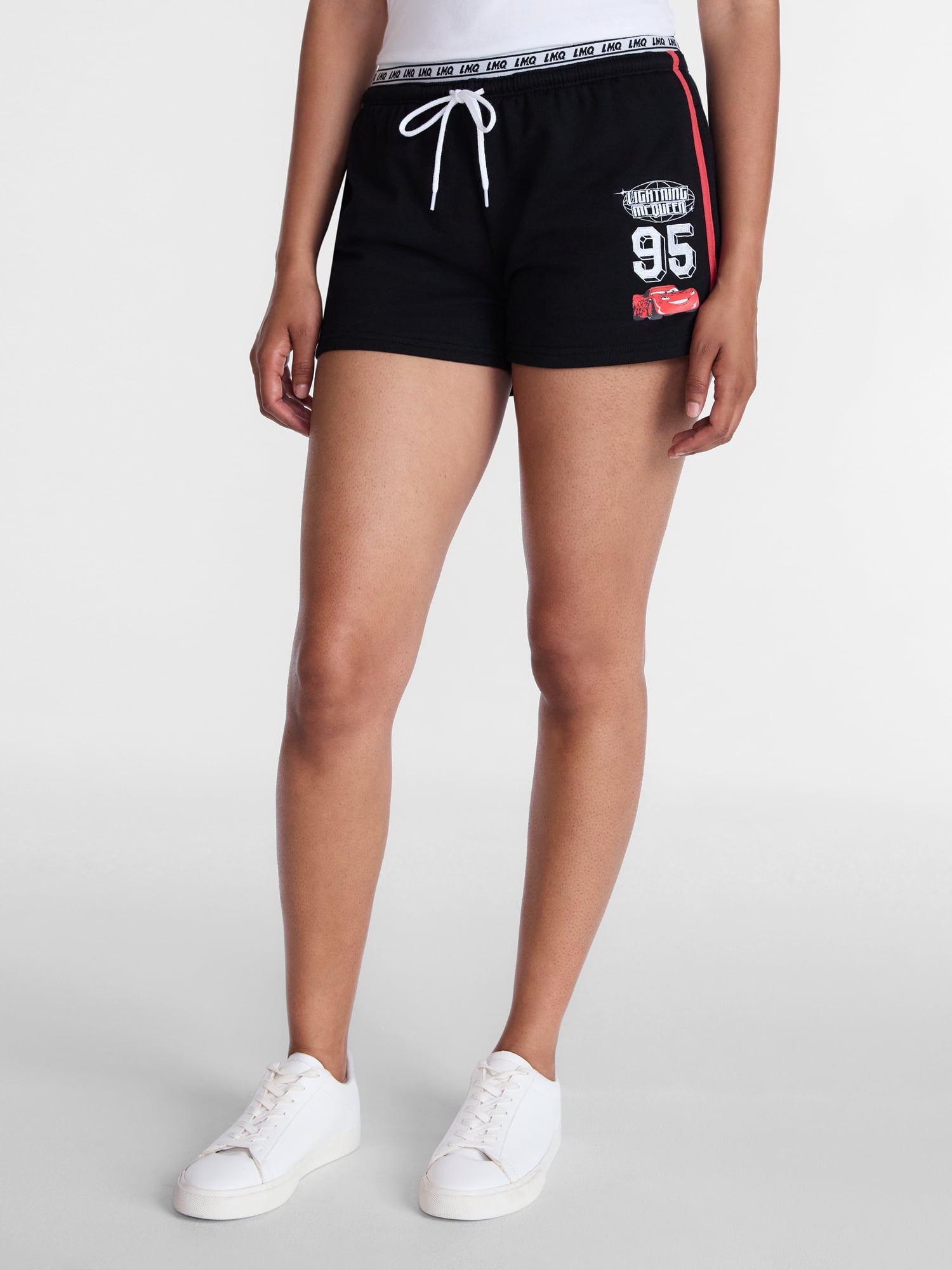 Disney Pixar Cars Women's Graphic Jacquard Shorts (Black, XXS) dr1cl
