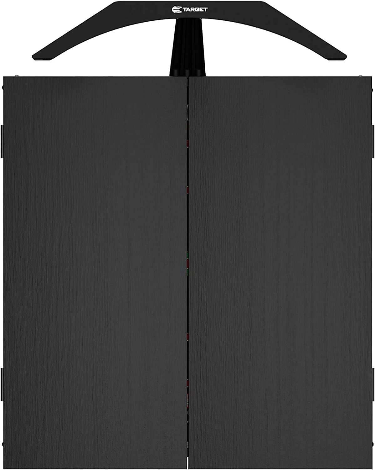 Target Darts Arc Dartboard Cabinet Set with LED Lighting System (Black, 22.8 in x 4.3 in) thzyd