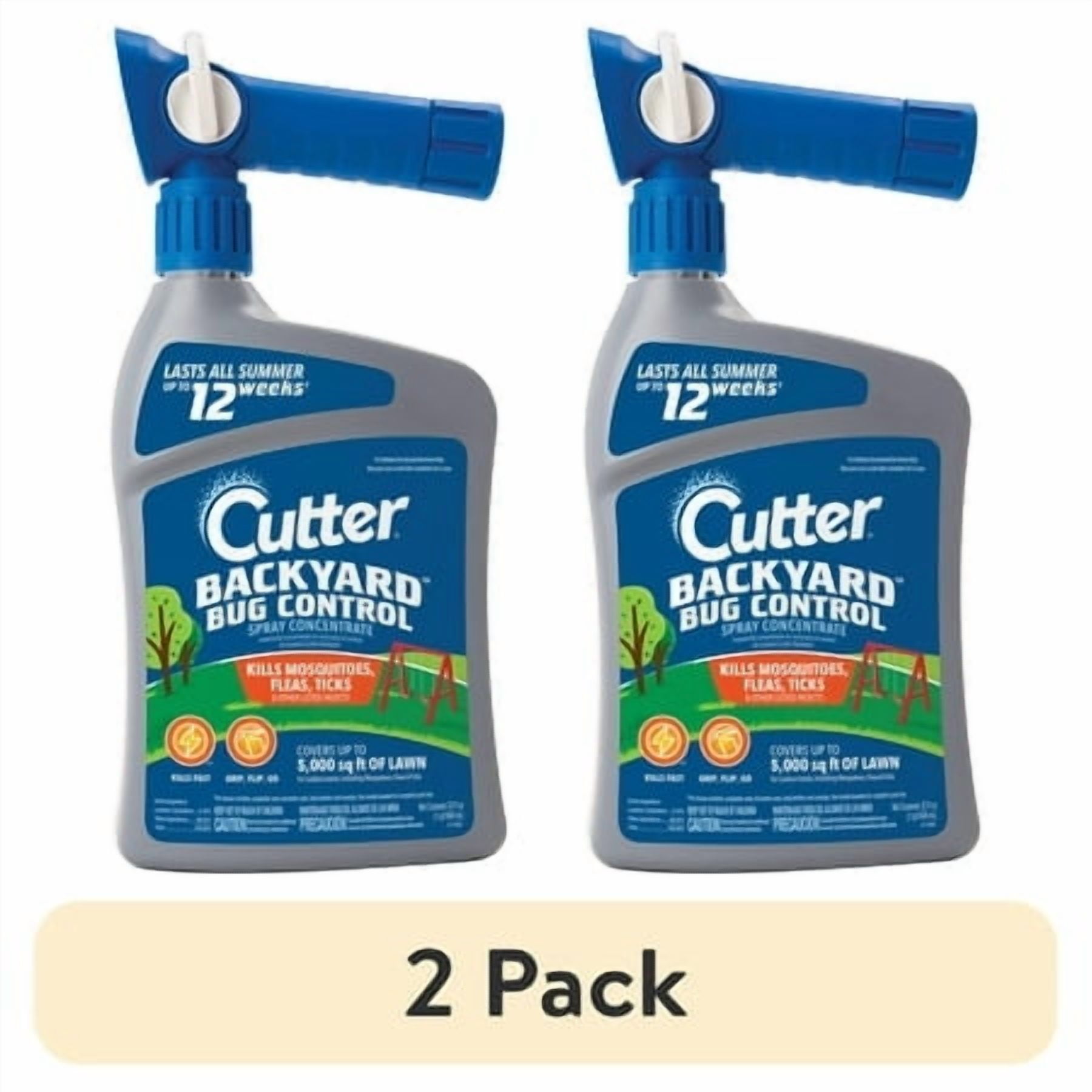 Cutter Backyard Bug Control Outdoor Insect Killer Spray (2 Pack, 32 fl oz) r6w6n