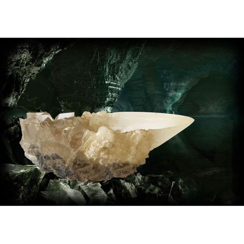 Harry Potter The Crystal Goblet Decorative Display Piece (Clear, 6.7 in x 4.0 in x 2.4 in) 394kc