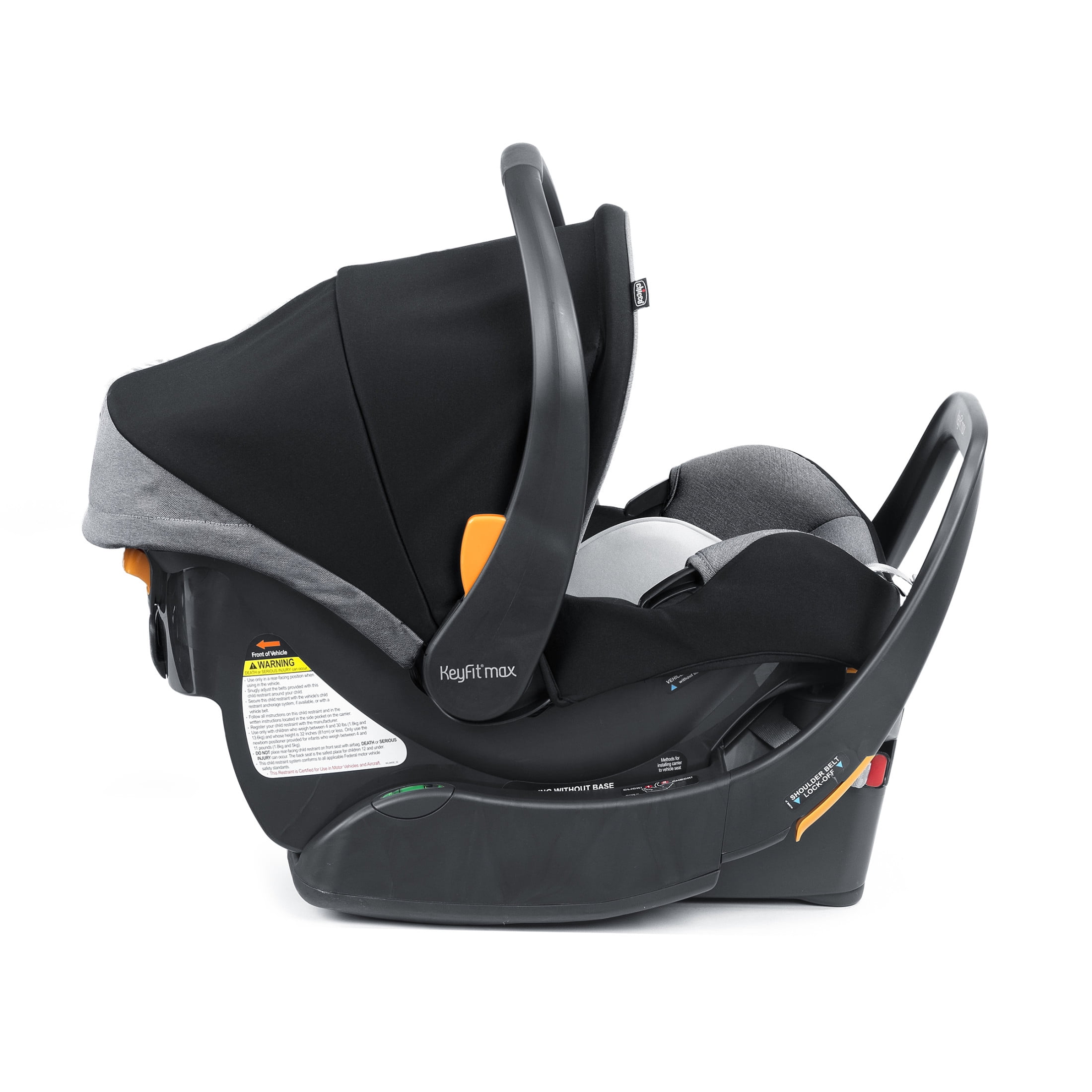 Chicco Corso LE ClearTex Modular Travel System with KeyFit Max Infant Car Seat (Canyon Grey, 1 Pack) vp6mx