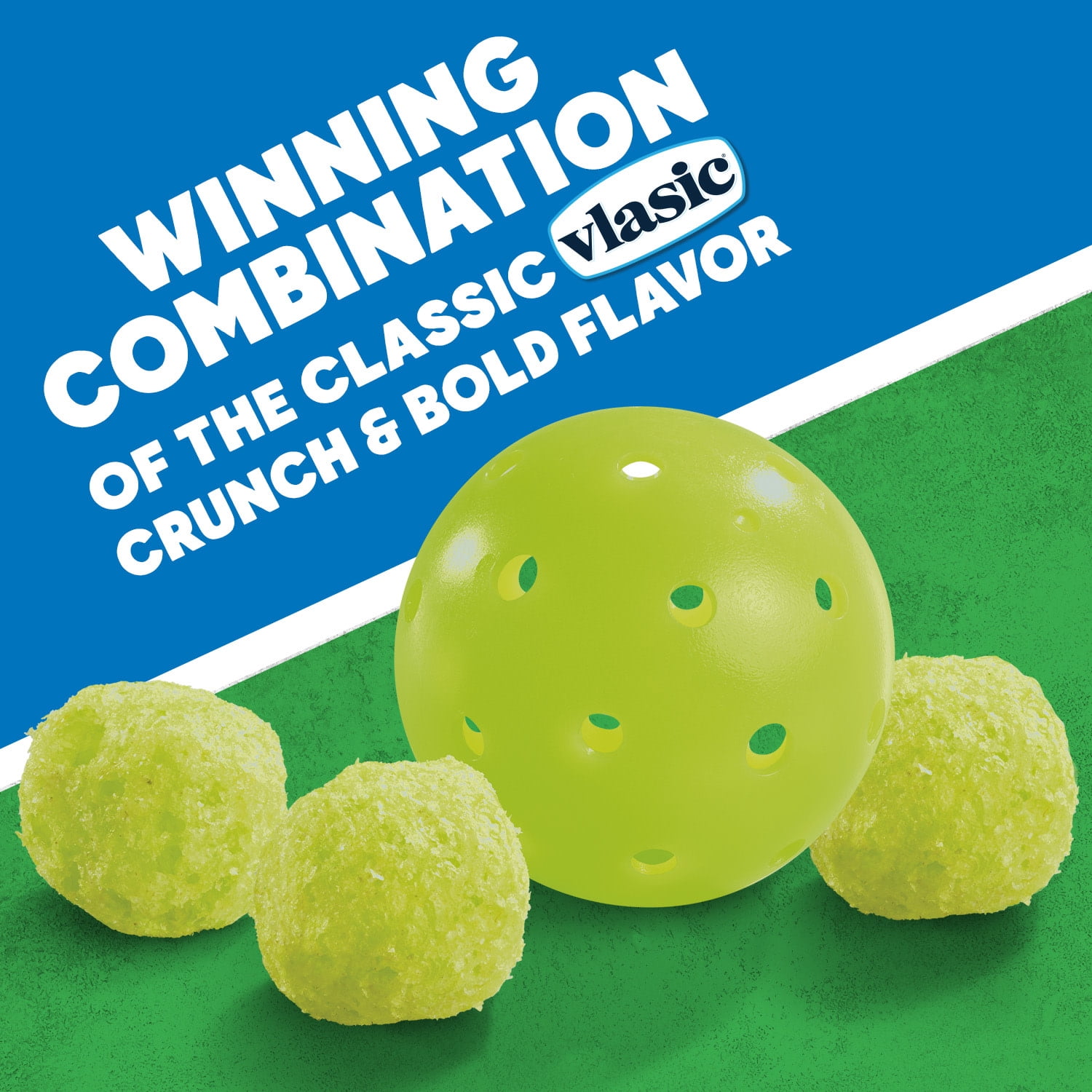 Vlasic Pickle Balls Dill Pickle Flavored Corn Puffs Crunchy Snack (2 oz) 6ibeb