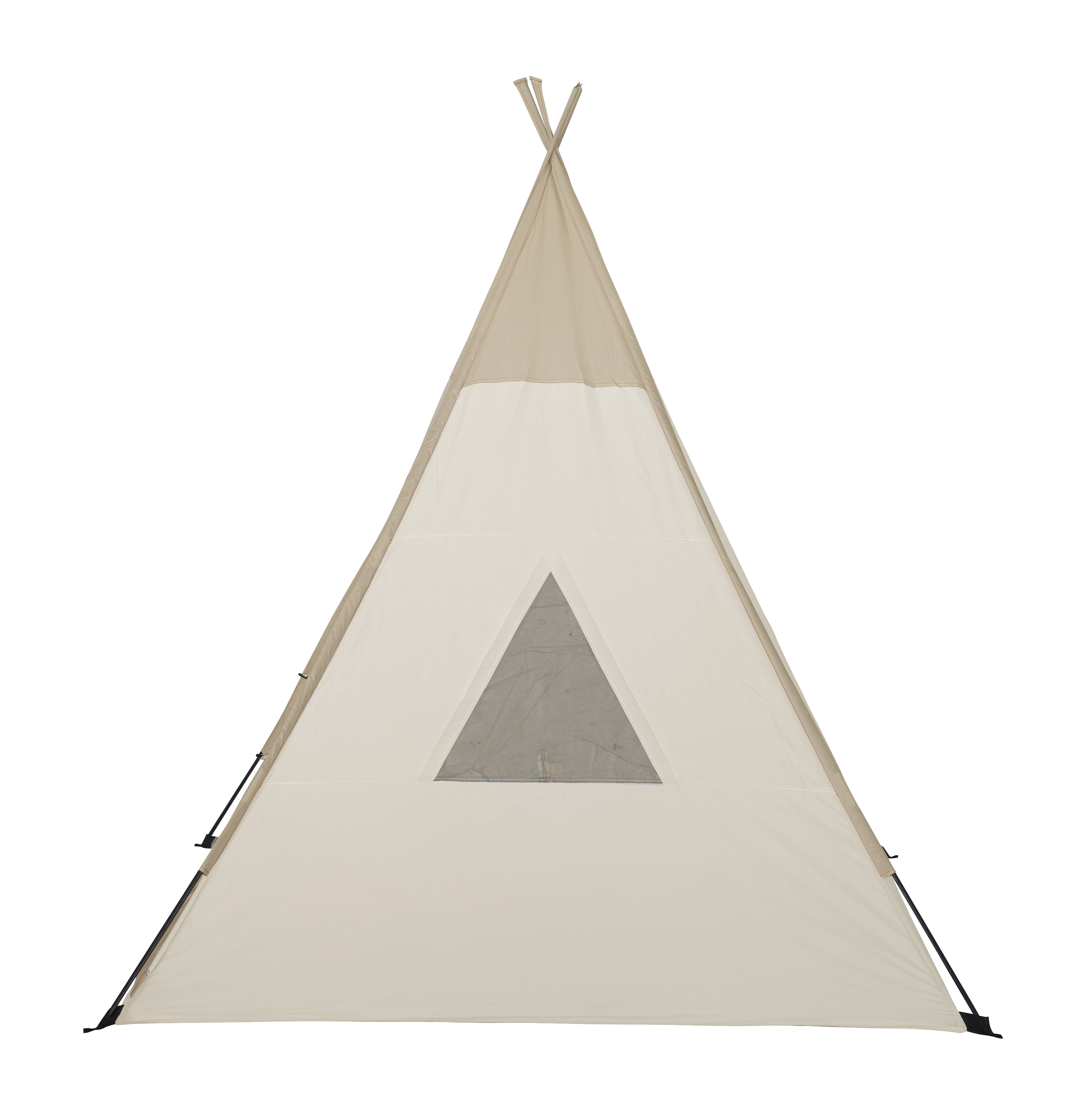 Ozark Trail Kids Teepee Play Tent, Indoor and Outdoor Playhouse (White, 5 ft x 5 ft x 60 in) mzy47