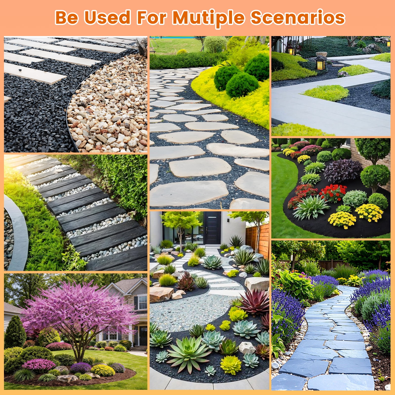 Bond Craftor Mulch Glue, Landscape Gravel Binder for Garden Walkways (Clear, 1.1 gal) mtw3a