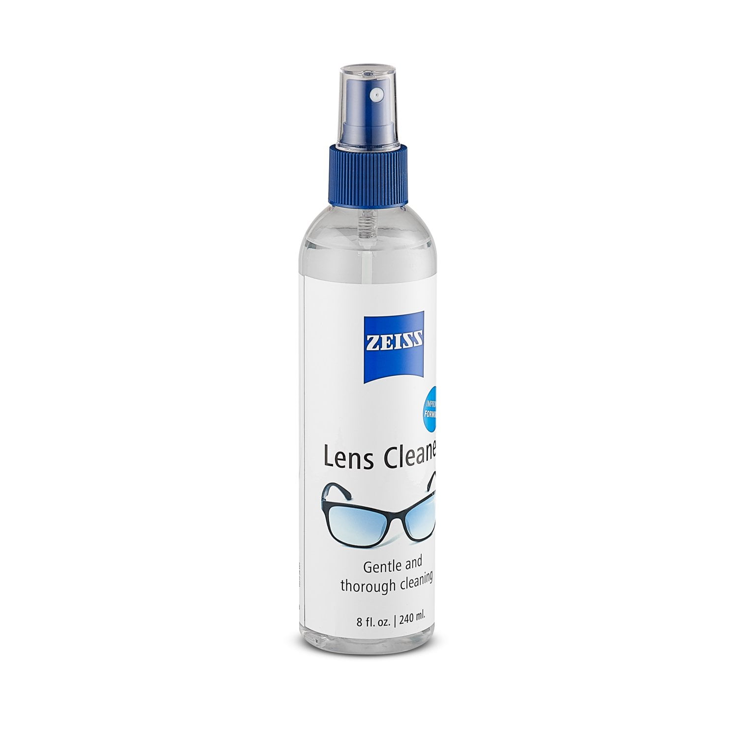 ZEISS Lens Cleaner Spray for Eyeglasses and Optical Lenses (Clear, 8 fl oz) 171sq