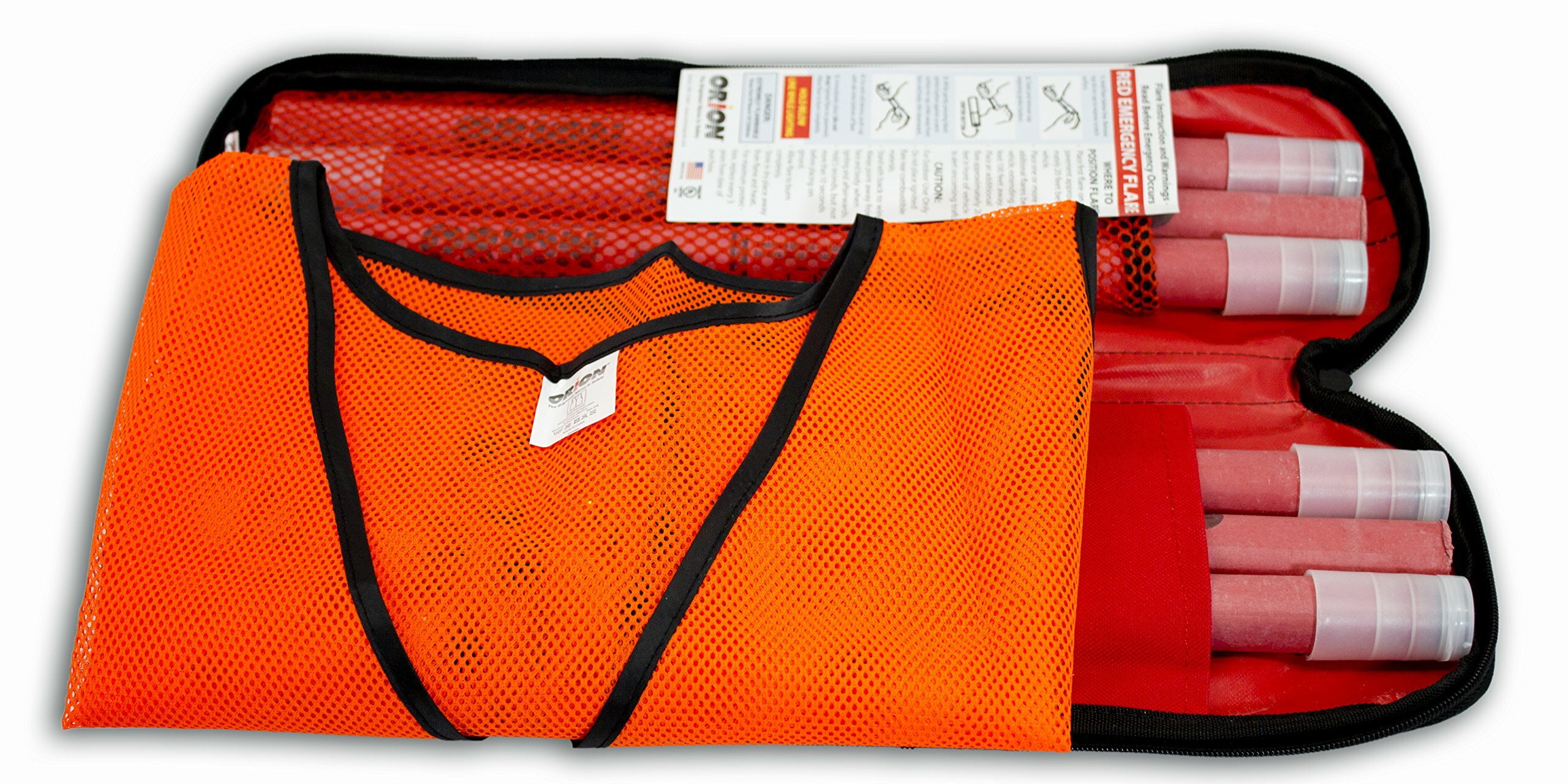 Orion Safety Products Emergency Road Flares (Red, 6 Pack) jxl2t
