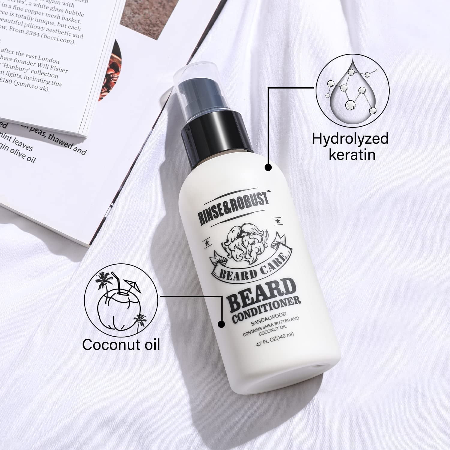 Body & Earth Beard Grooming Kit for Men (Sandalwood, 4-Piece Set) q56u6