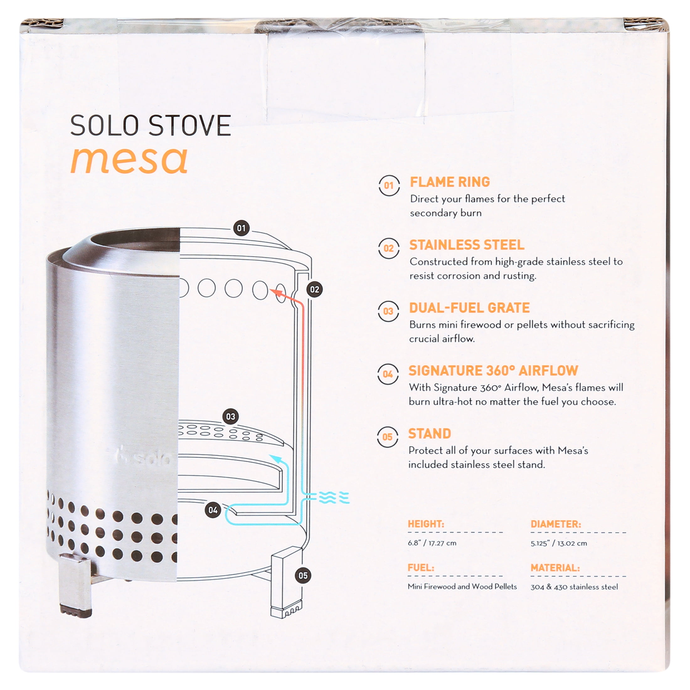 Solo Stove Mesa Tabletop Firepit, Portable Smokeless Design (Silver, 5 in) 2ayw2 - Image 5