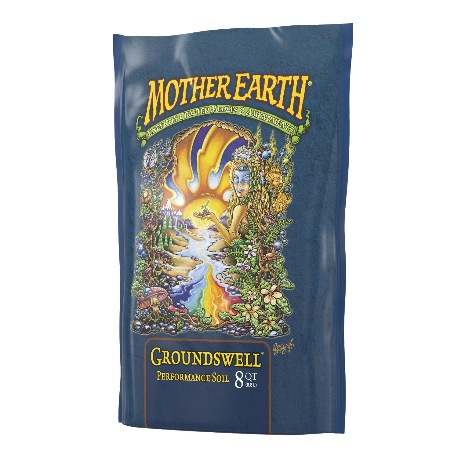 Mother Earth Groundswell Performance Soil, All-Purpose Potting Mix for Indoor and Outdoor Plants (8 qt) zrp9i
