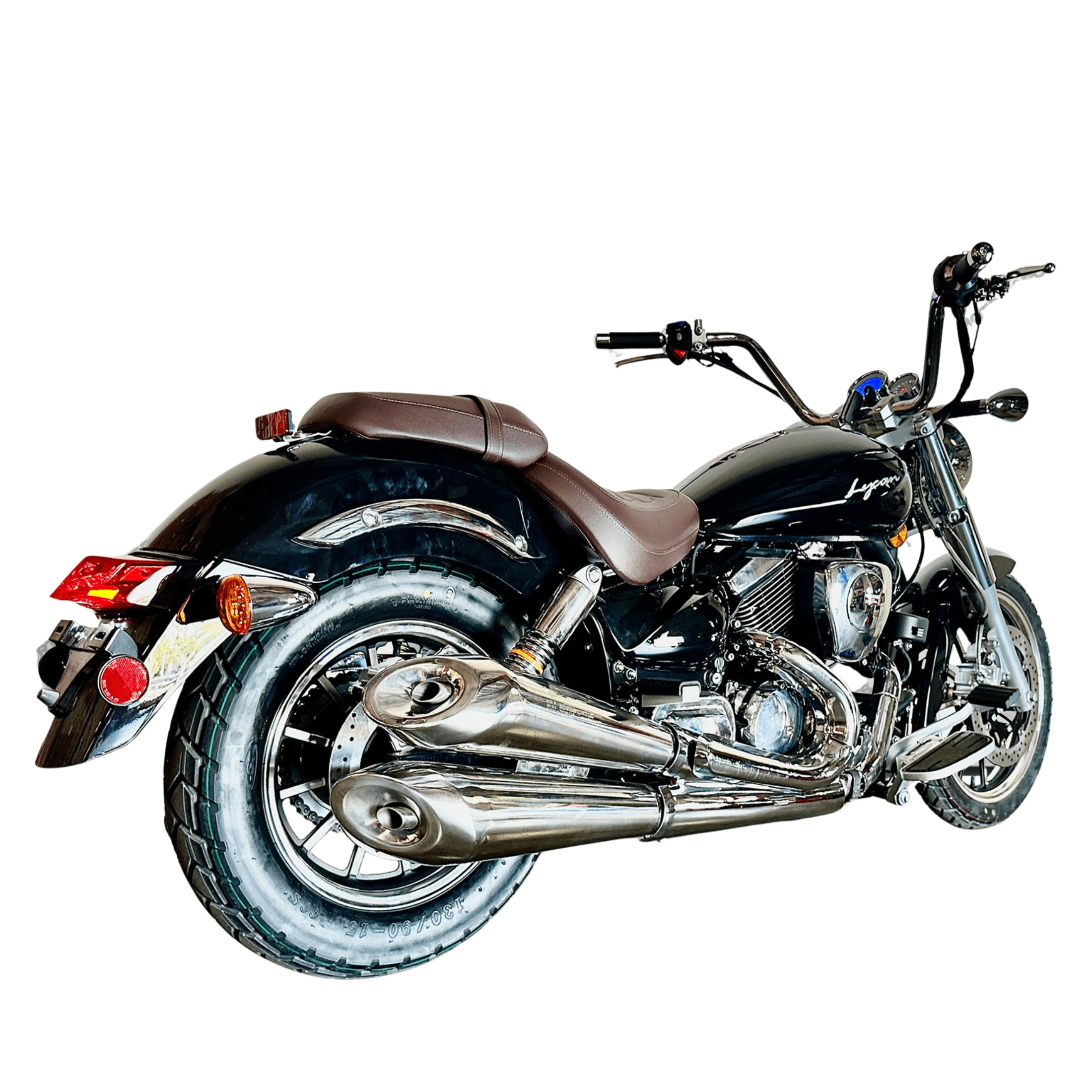 Venom Motorsports Lifan Lycan 250cc V-Twin Chopper Motorcycle (Black, 250cc) 36yce