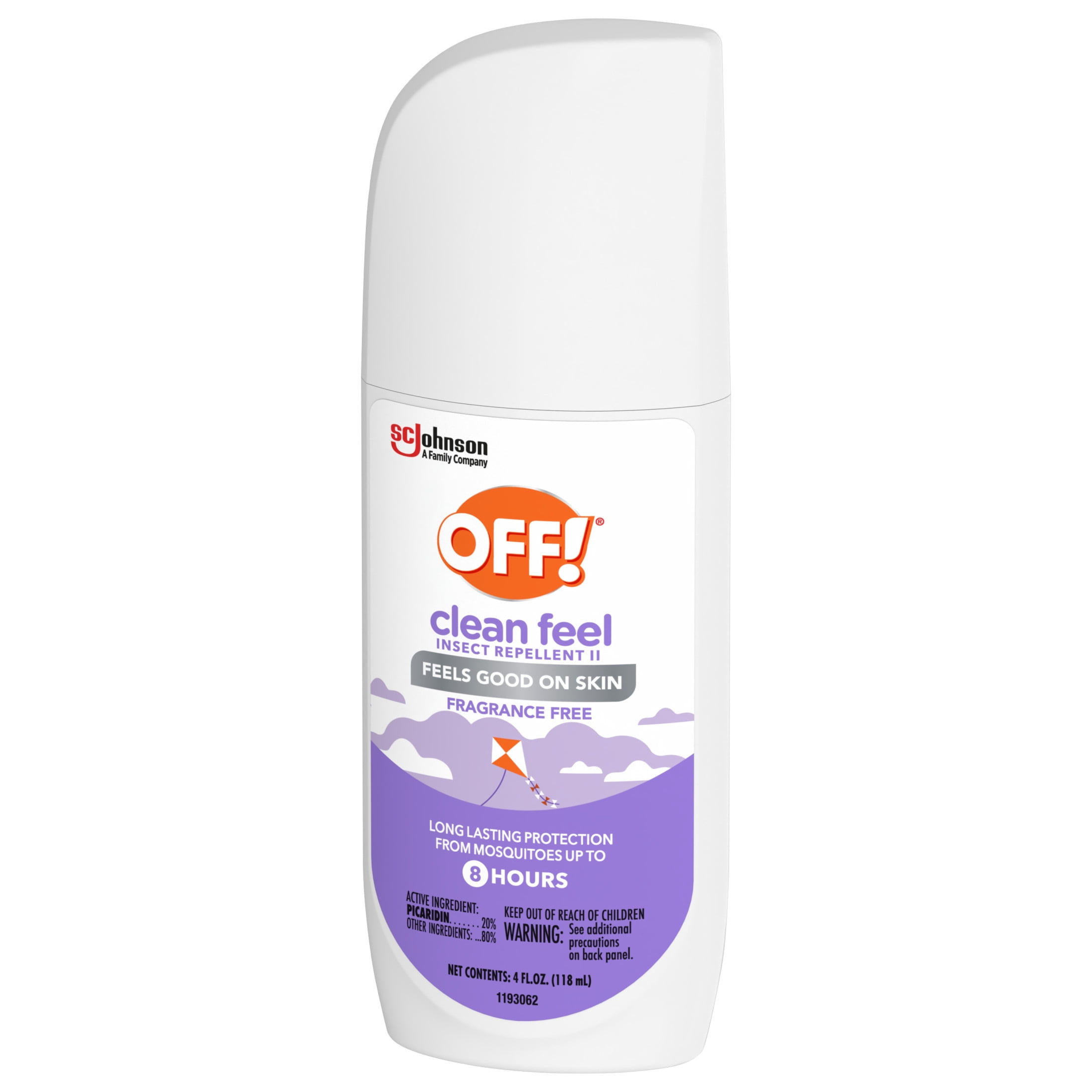 OFF! Clean Feel Picaridin Mosquito Repellent Spritz, Fragrance Free Bug Spray (4 oz) klq5i