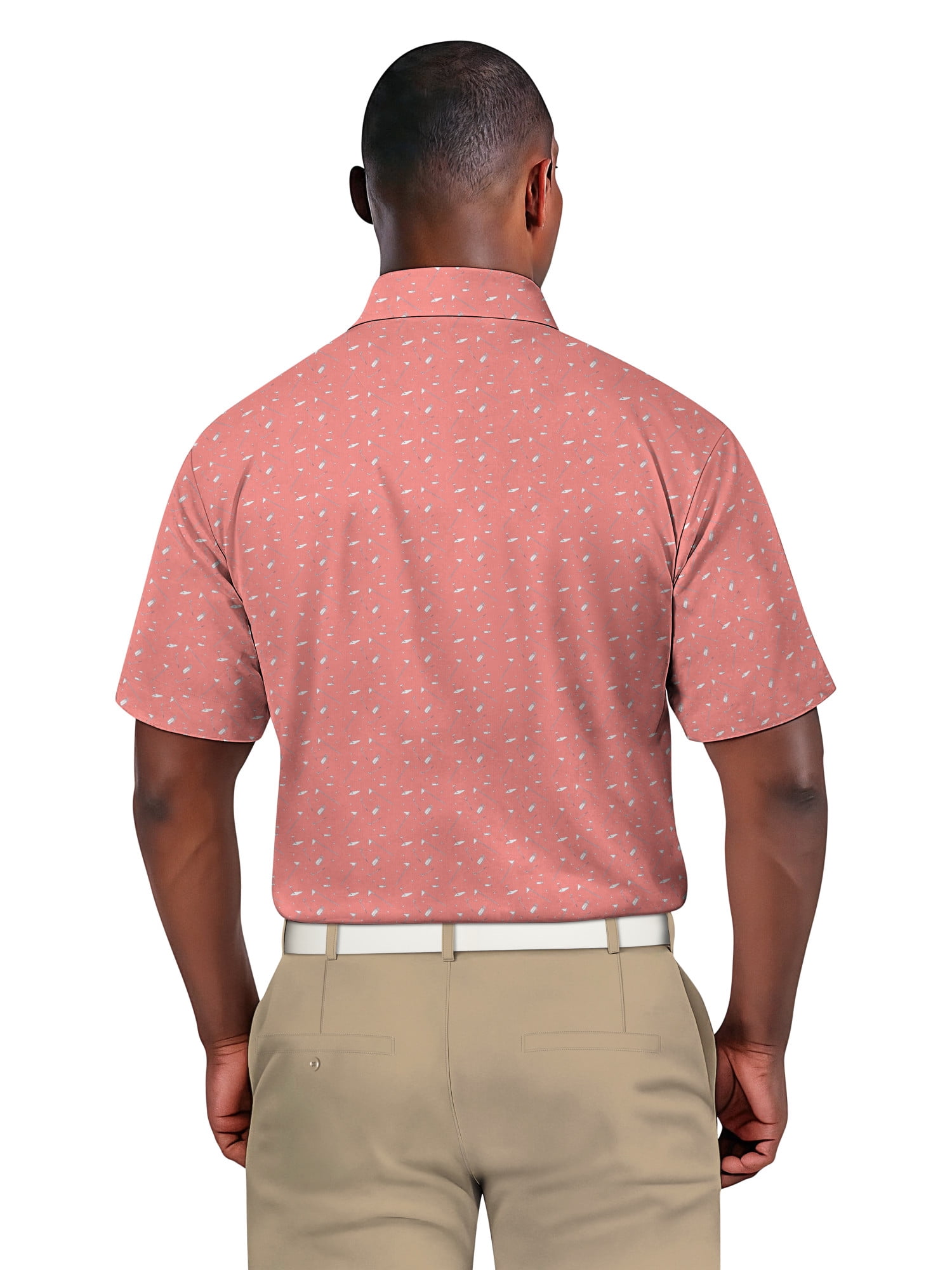 Ben Hogan Men's Performance Golf Themed Short Sleeve Polo Shirt (White, XL) 6om33