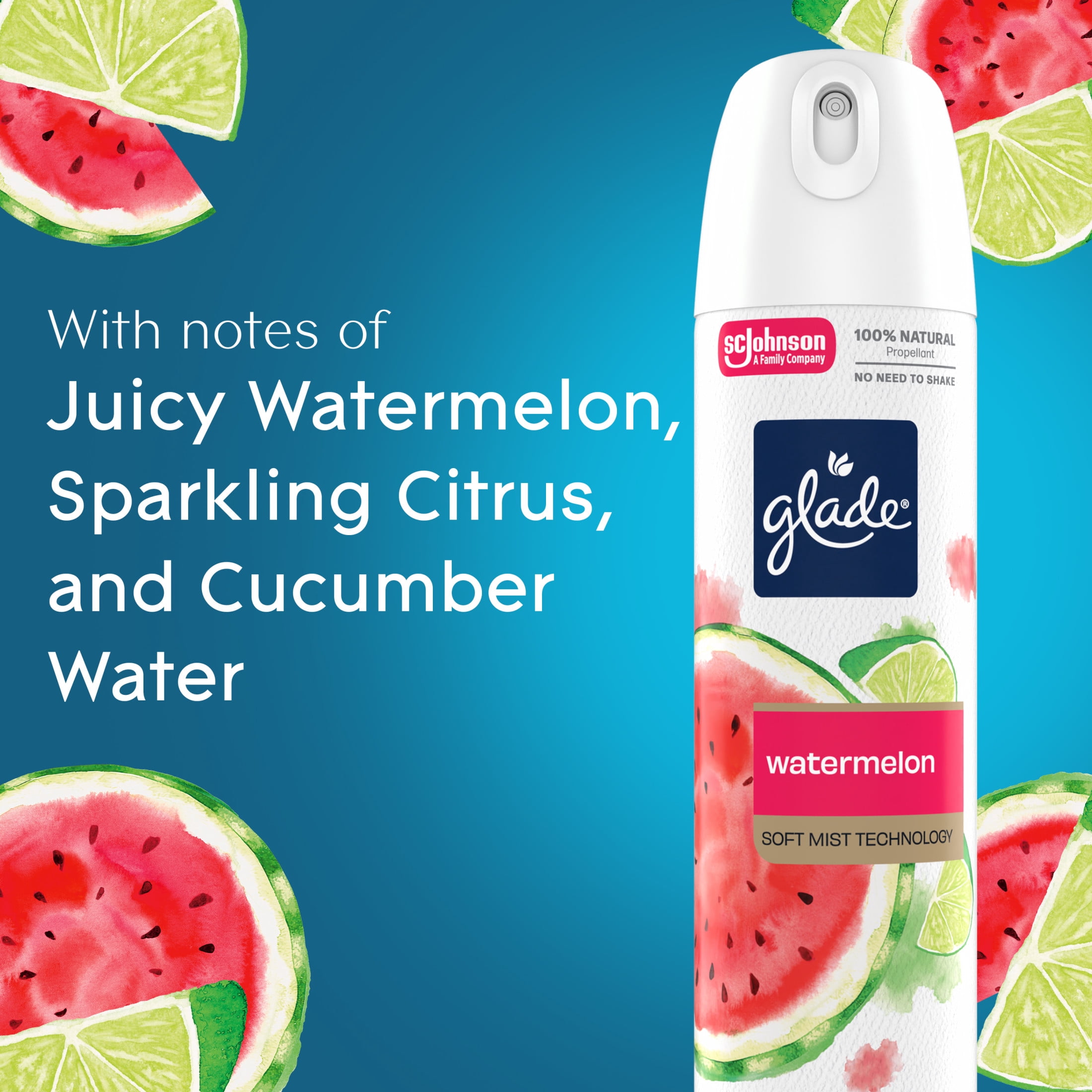 Glade Soft Mist Odor Fighting Air Freshener, Watermelon Scent (7.3 oz) uoxzc