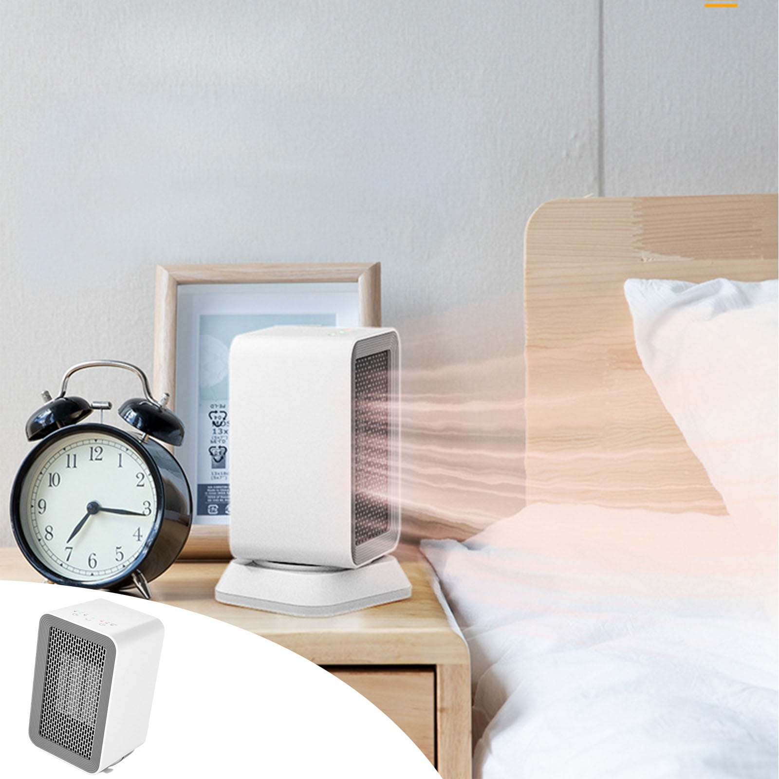 PhiGZnt 30 in Smart Oscillating Tower Space Heater with Thermostat, App & Voice Control (White, 30 in) 4j4q5
