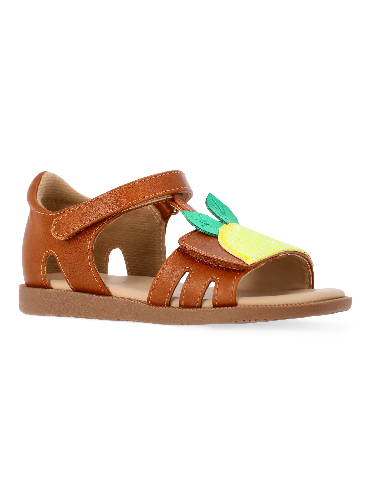 Wonder Nation Baby and Toddler Girls Fruit Sandals (Brown, 5 Toddler) afqt2