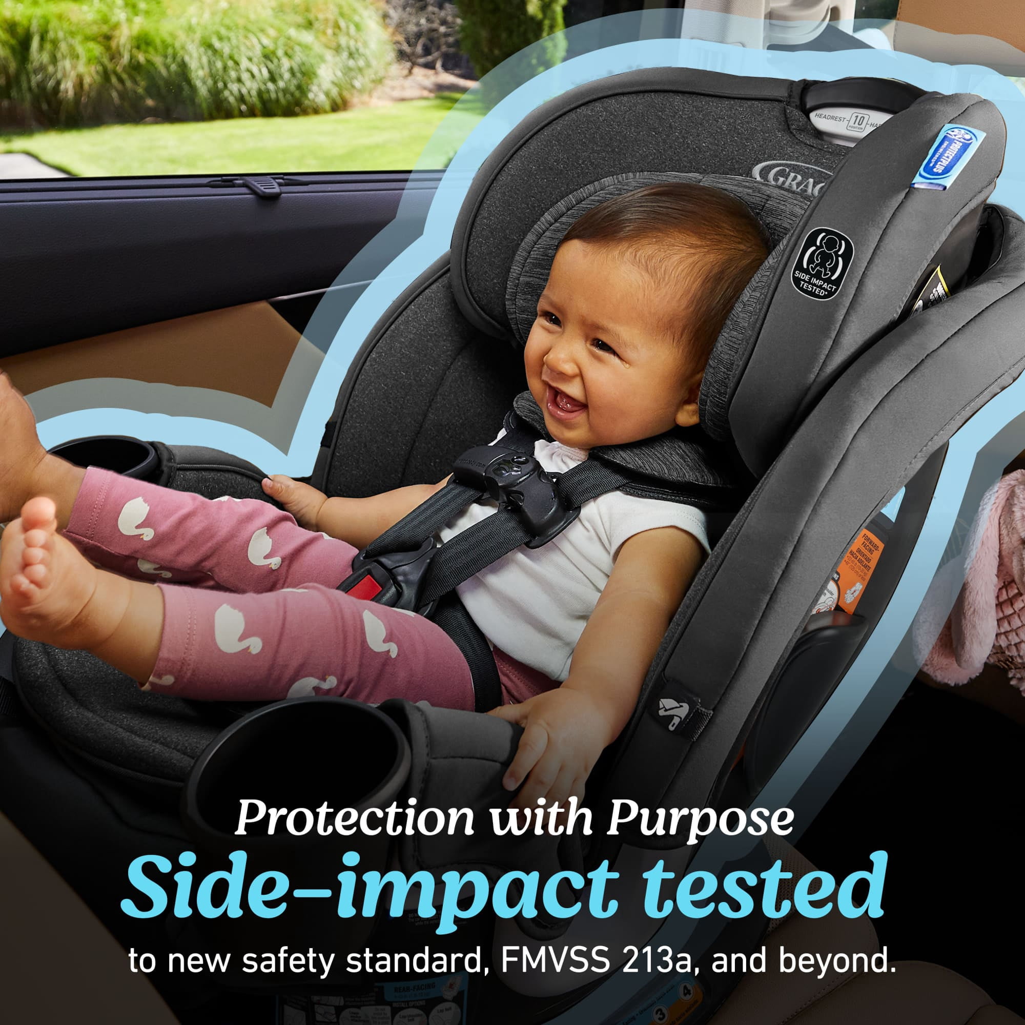 Graco Turn2Me 3-in-1 Rotating Car Seat (Black, 1 Count) dndwy
